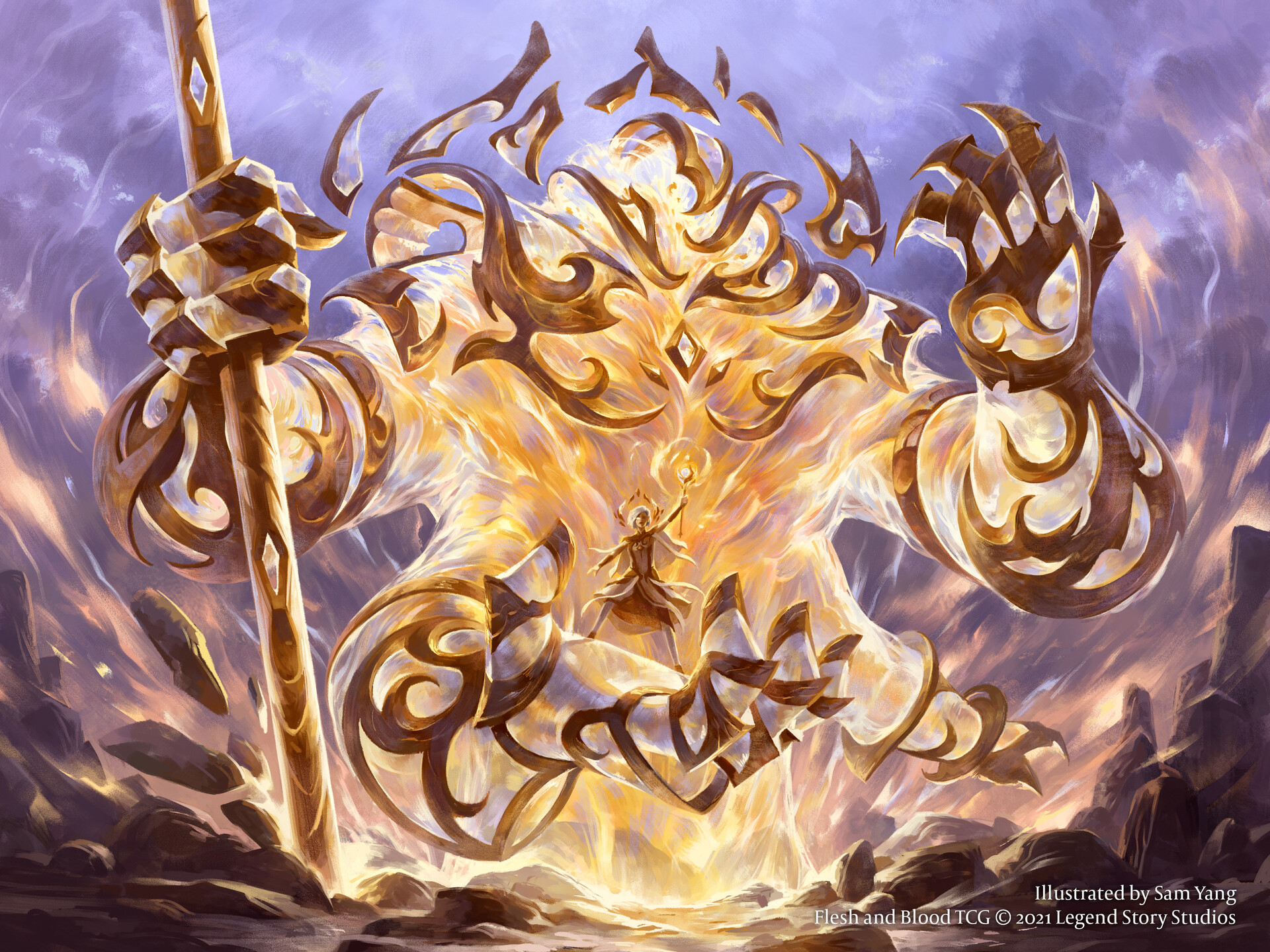 Arc Light Sentinel by Sam Yang r/WholesomeFantasyArt