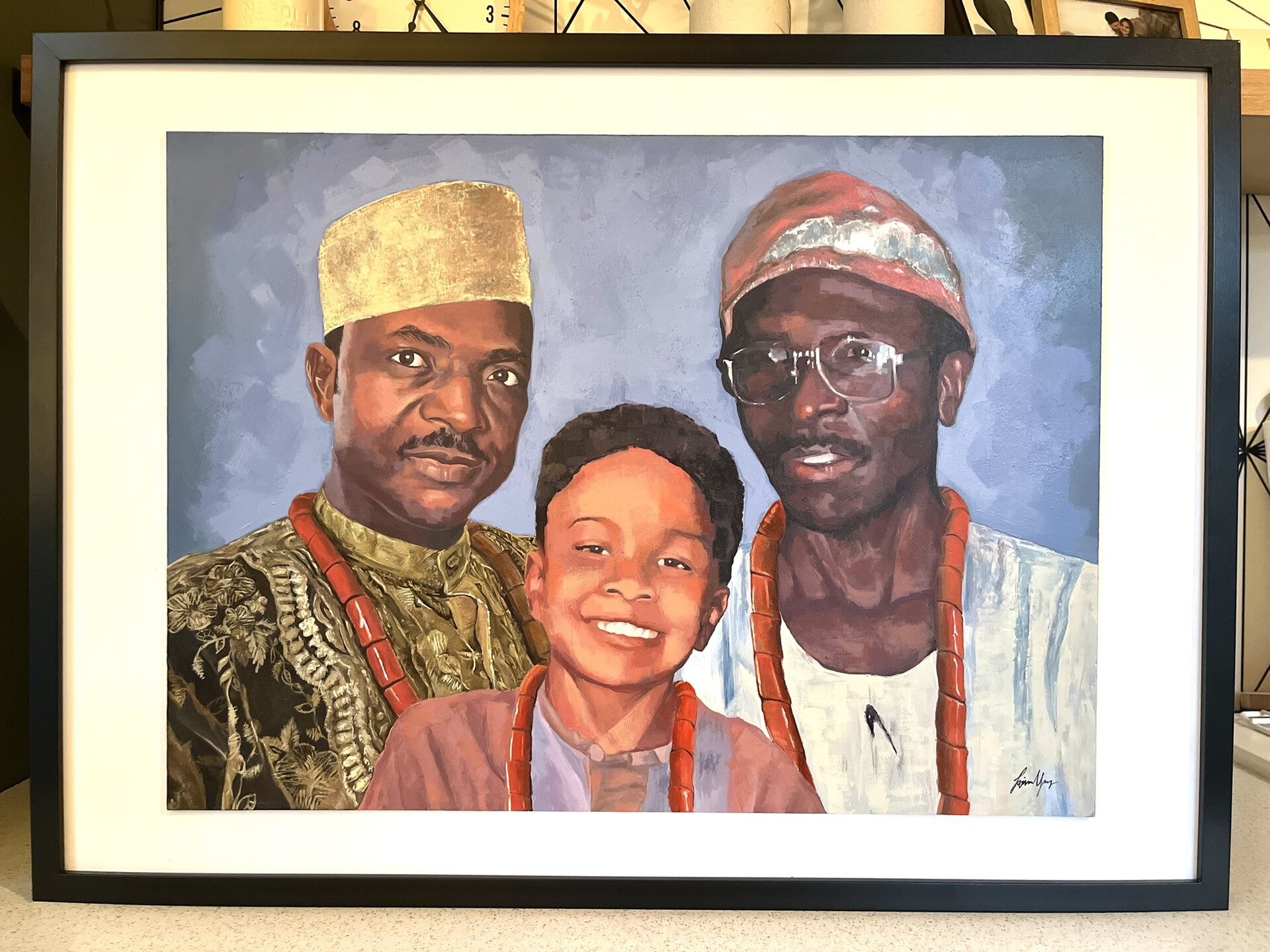 Jasmine Young Father & Son Painting