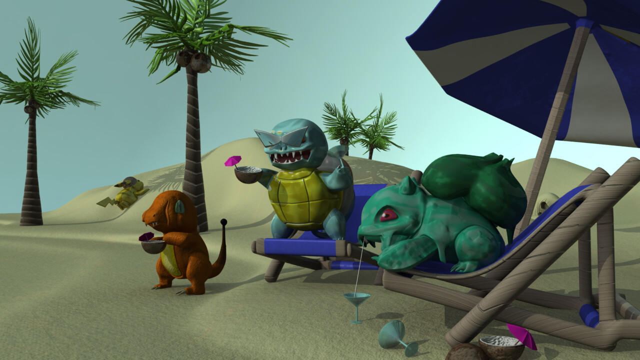 Creepy Pokemon - Maya Modeling