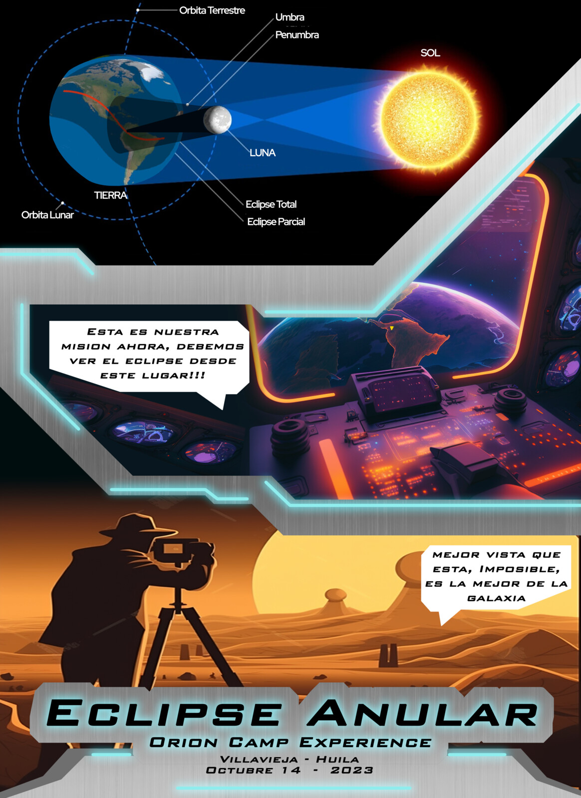 Solar Eclipse Event Poster 