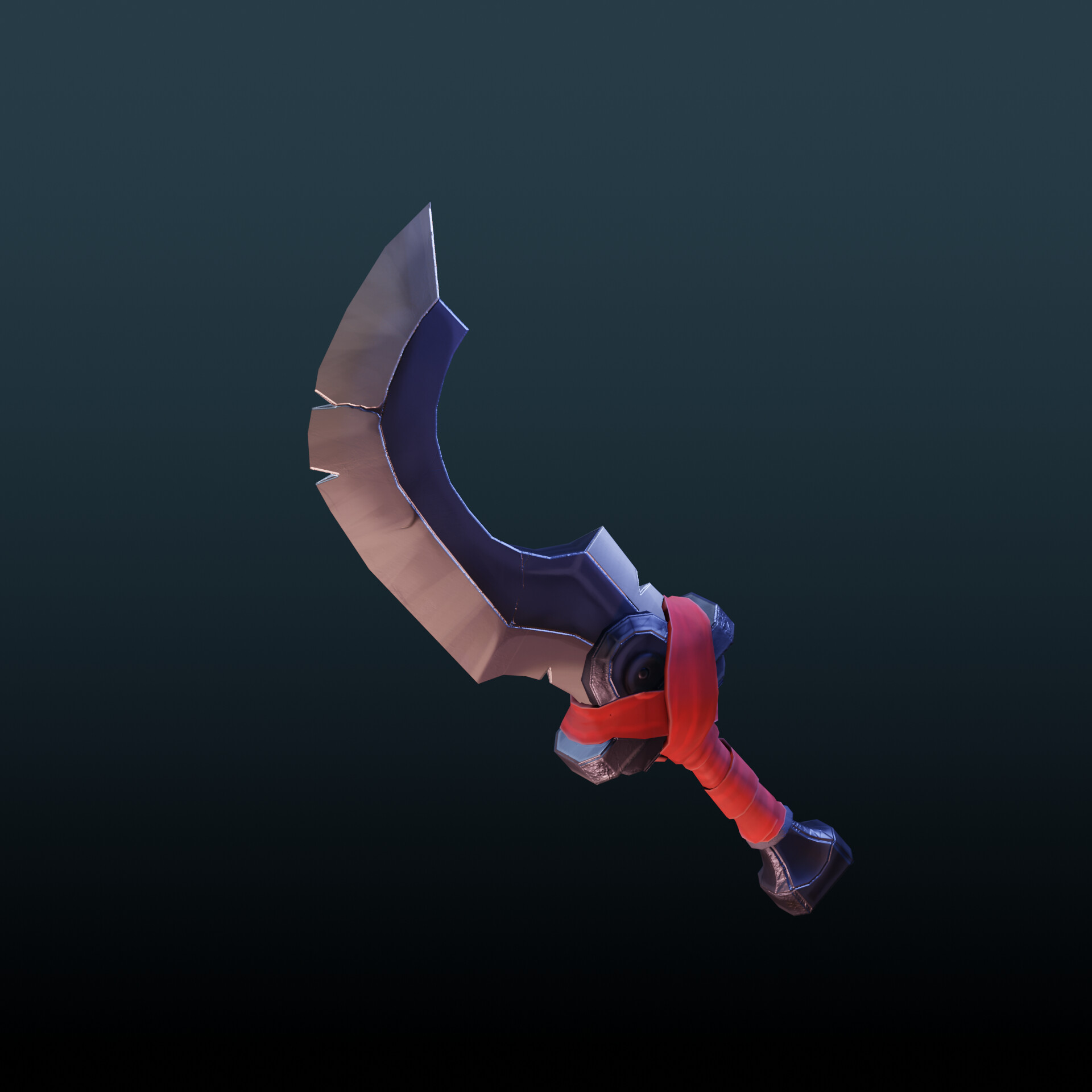 3D model Handpainted Fantasy Dragon Sword VR / AR / low-poly