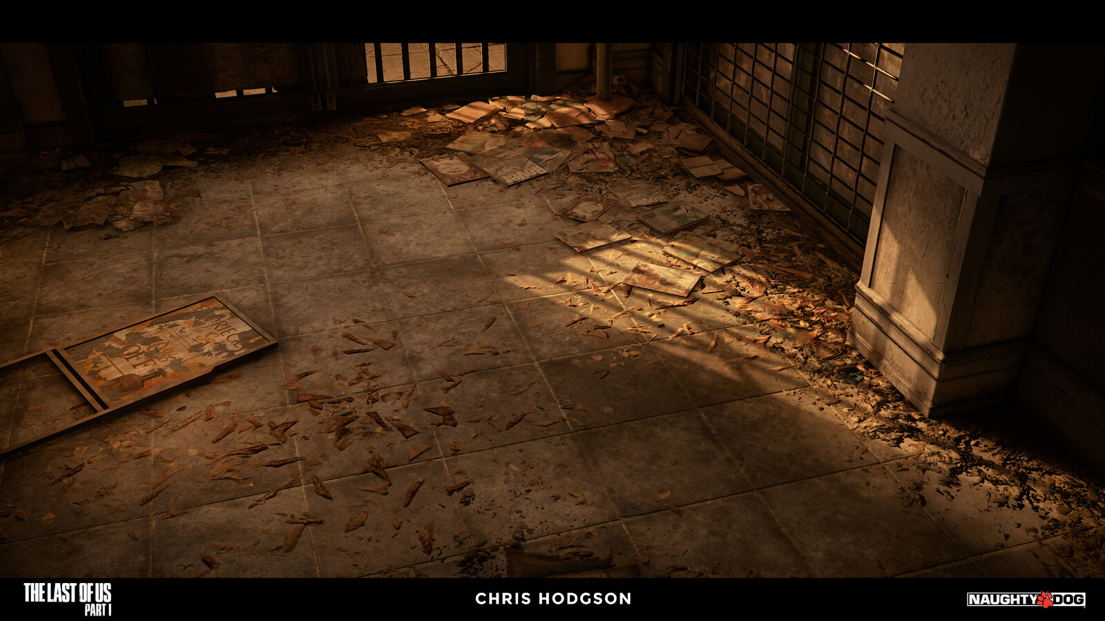 Here is another shot of the ceramic tile floor material. I am only responsible for creating the source material, not the blending, shader creation, or propping in the screenshot.