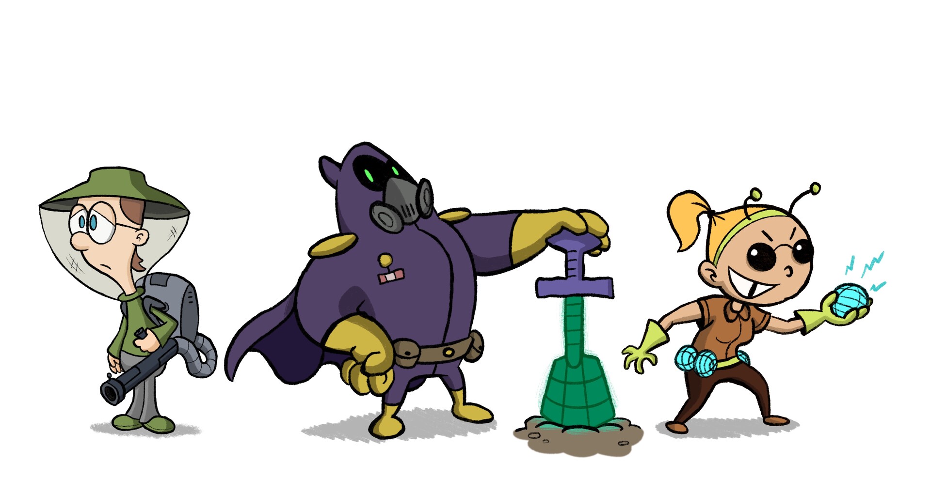ArtStation - Exterminators! - A hypothetical game