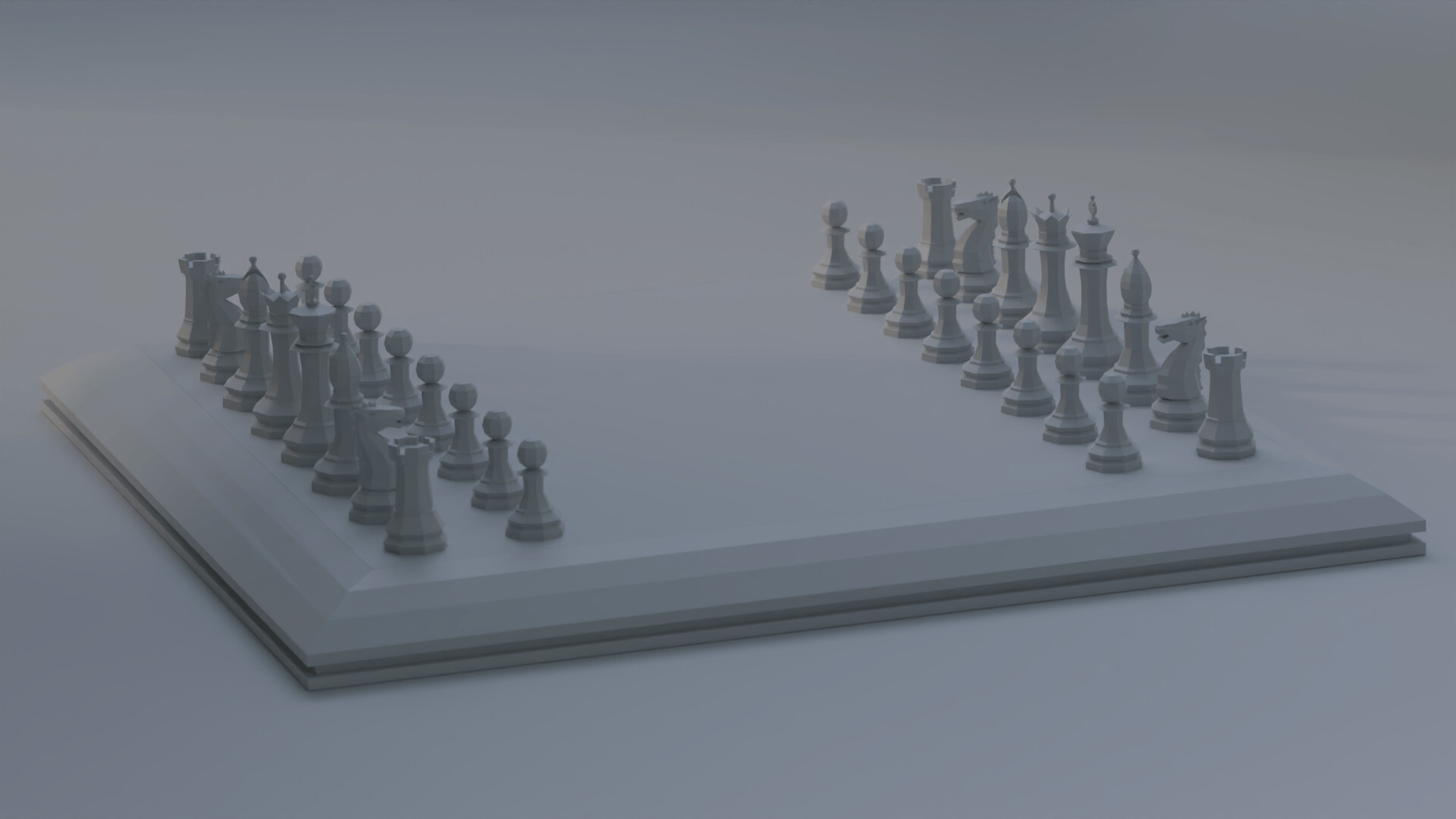 ArtStation - Low poly 3D Chessboard Game assets