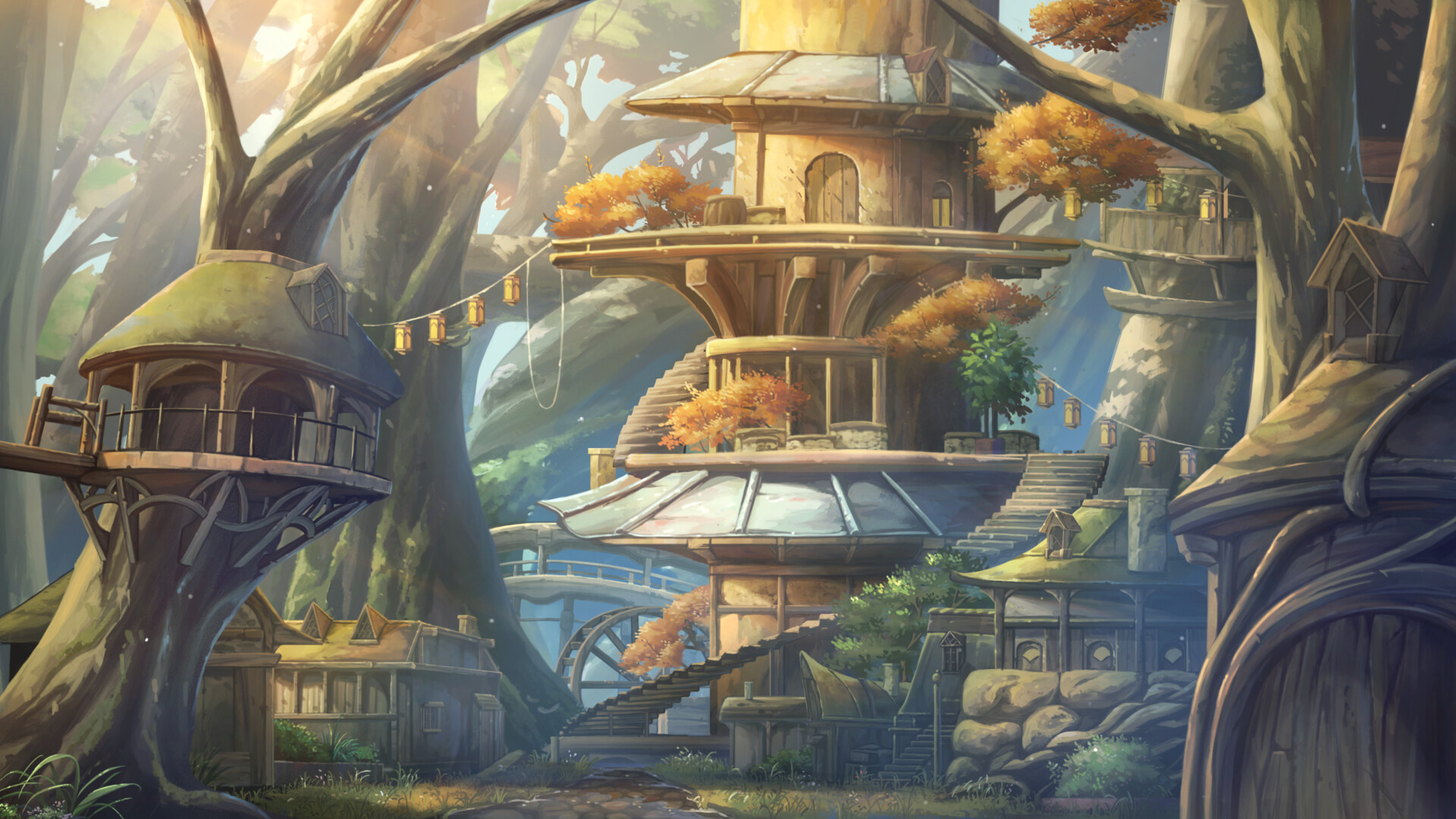 ArtStation Tree Village