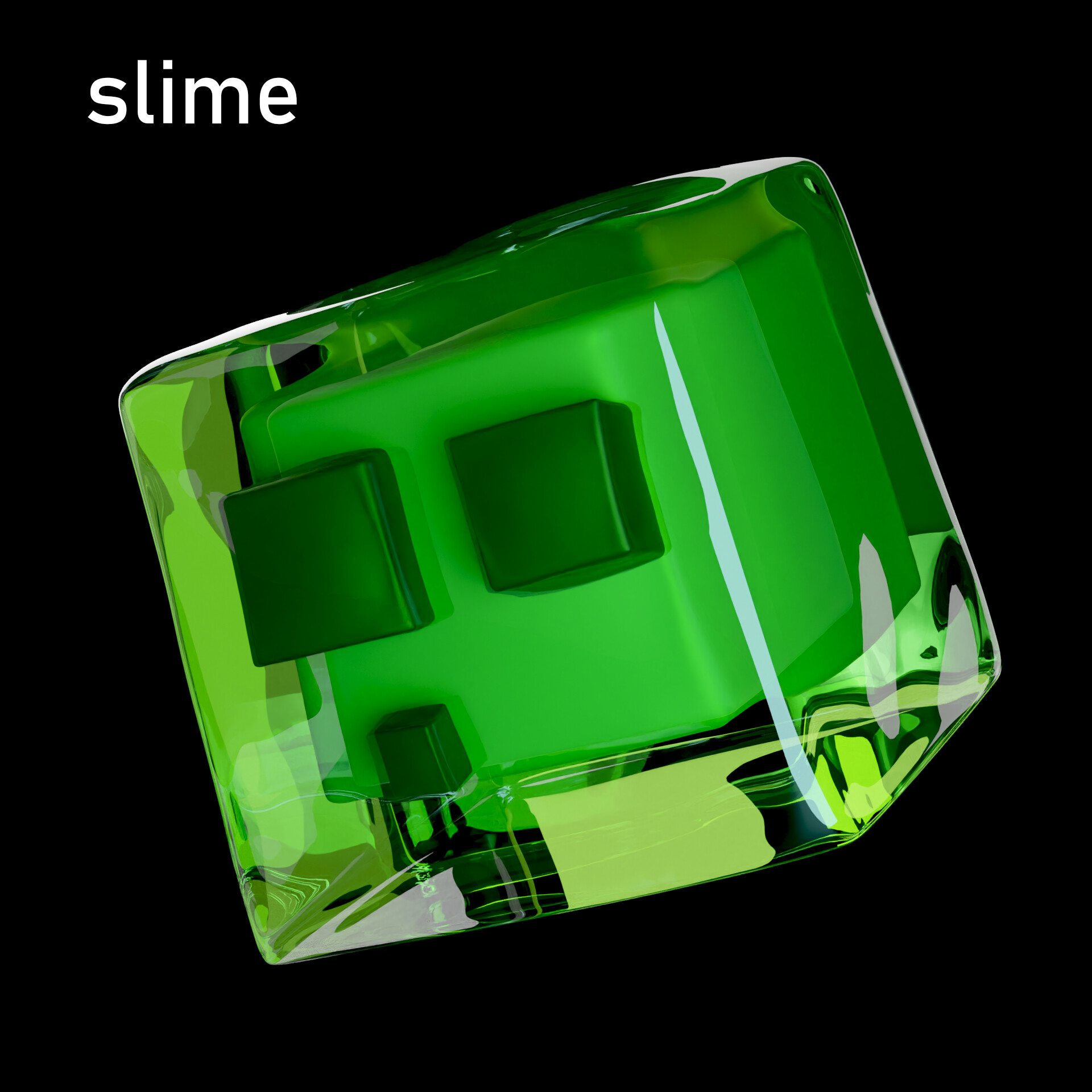 ArtStation - Minecraft Slime Girl