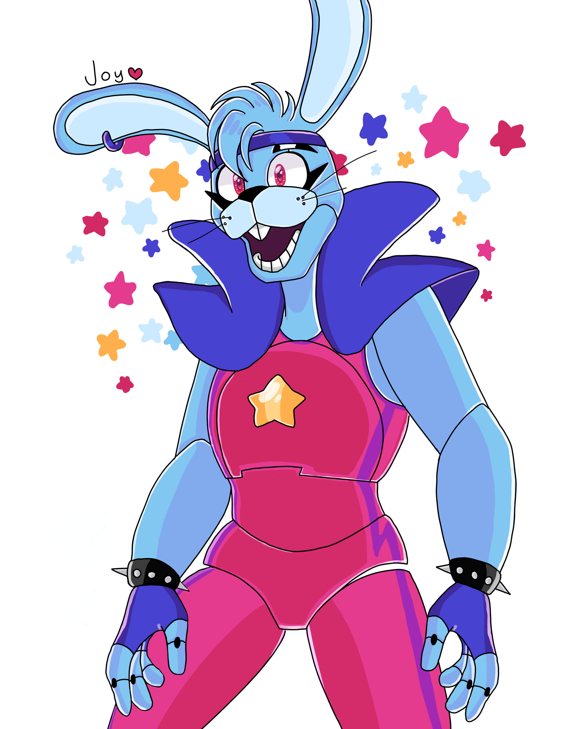 Glamrock Bonnie Ruin DLC cutout Color Palette