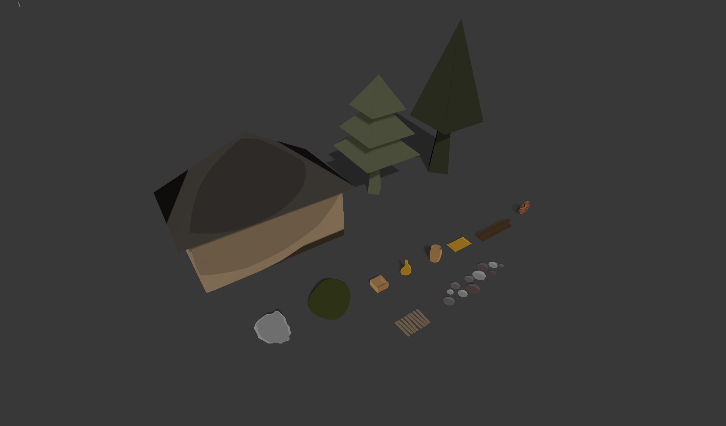 Low poly assets I made in 3DsMax for game.