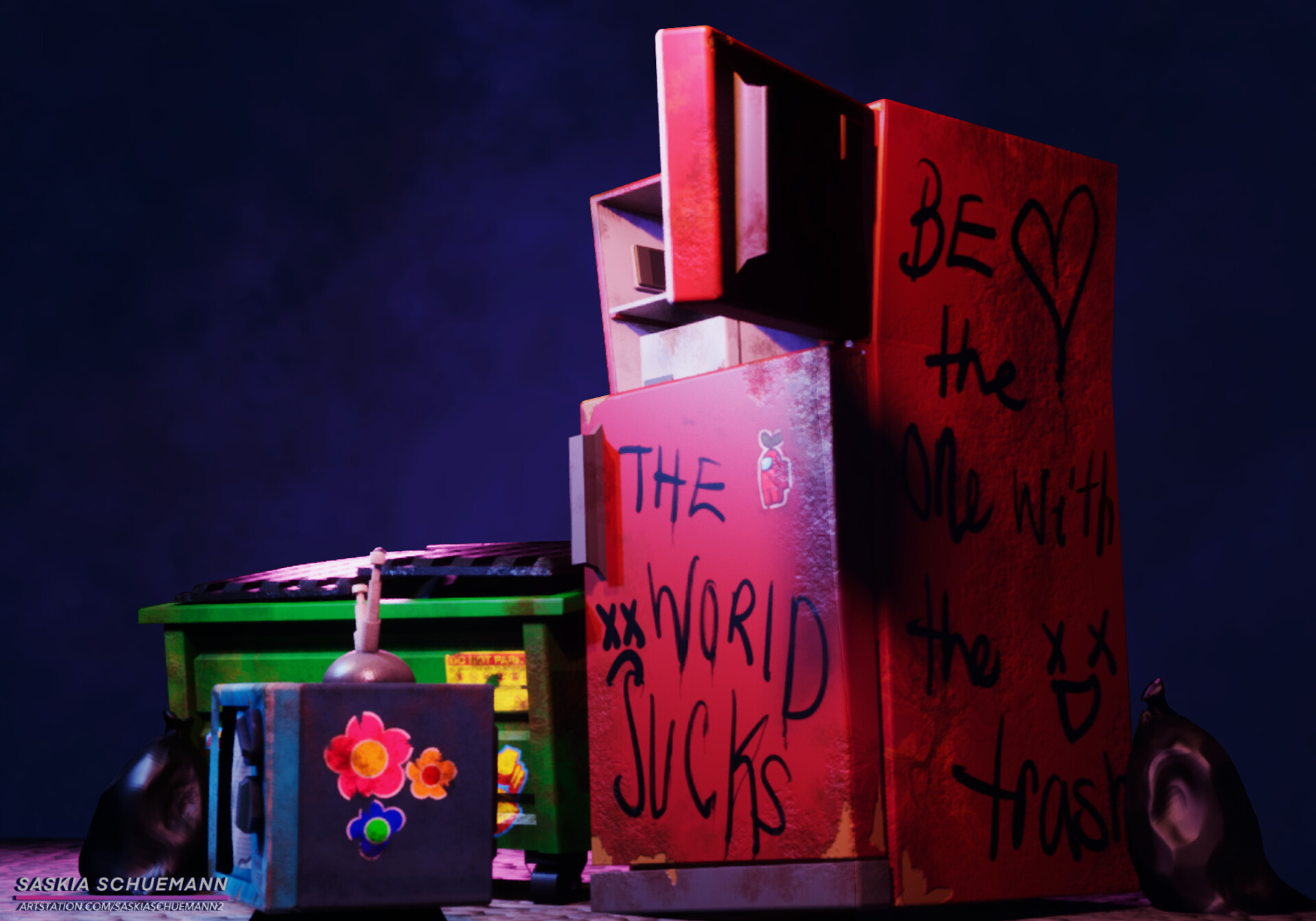 ArtStation - Stylized Junkyard