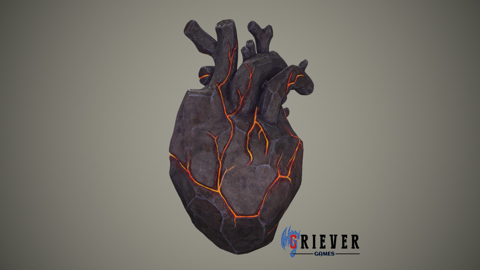 Rock Heart, rendered in Marmoset