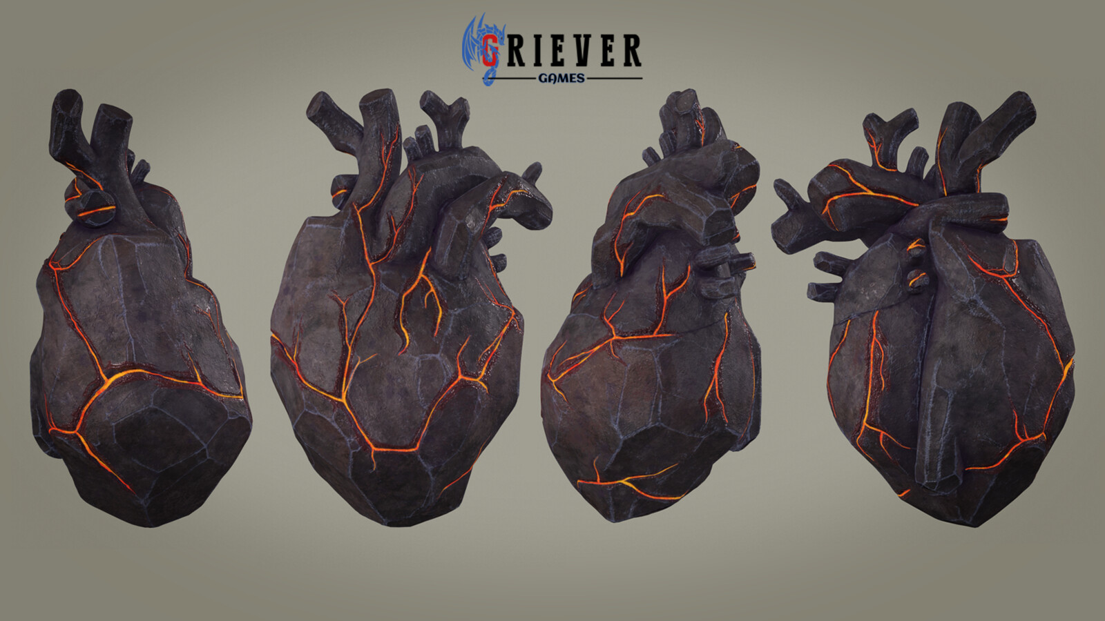 Rock Heart turnaround, rendered in Marmoset