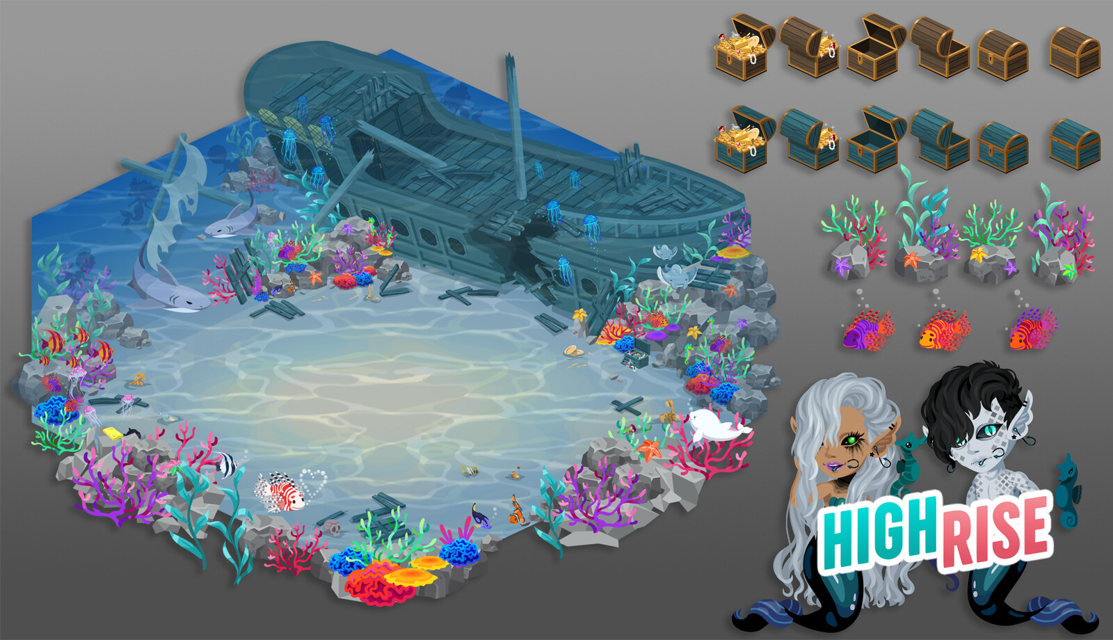Highrise Stormy Seas Event Room &amp; Furniture