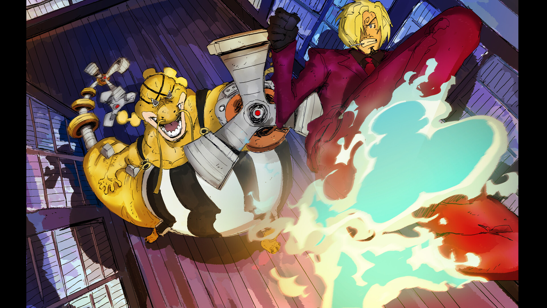 ArtStation - Queen vs Sanji