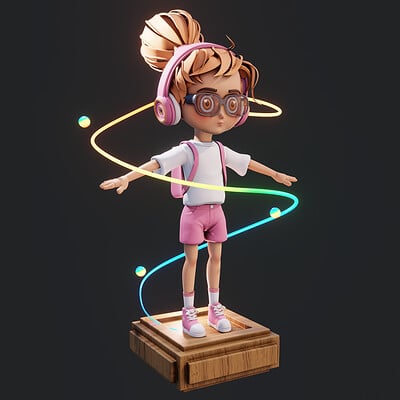 Sculpting Girl in Blender and ZBrush