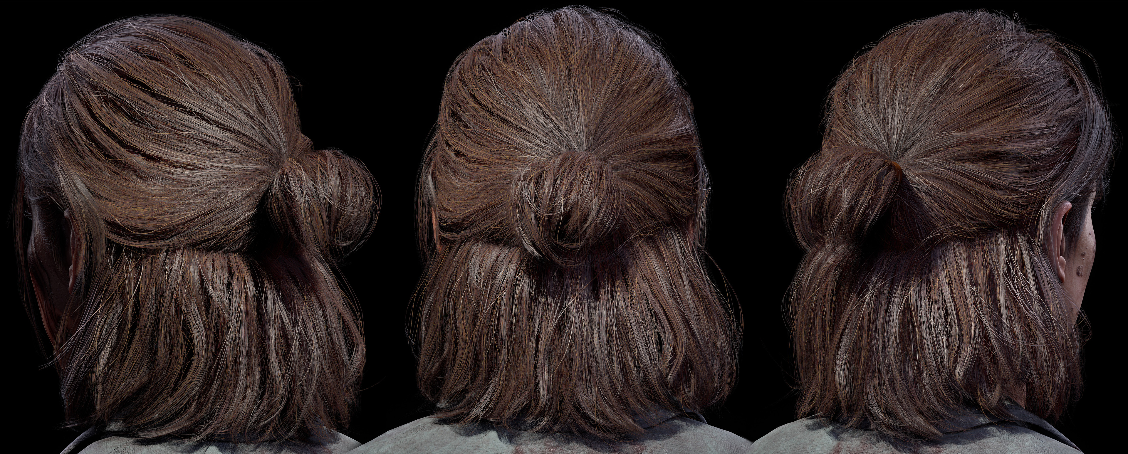realtime Hairs made with cards