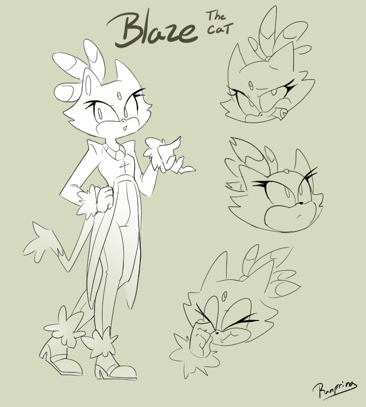 Meu desenho do Blaze, o desenho realmente é meu