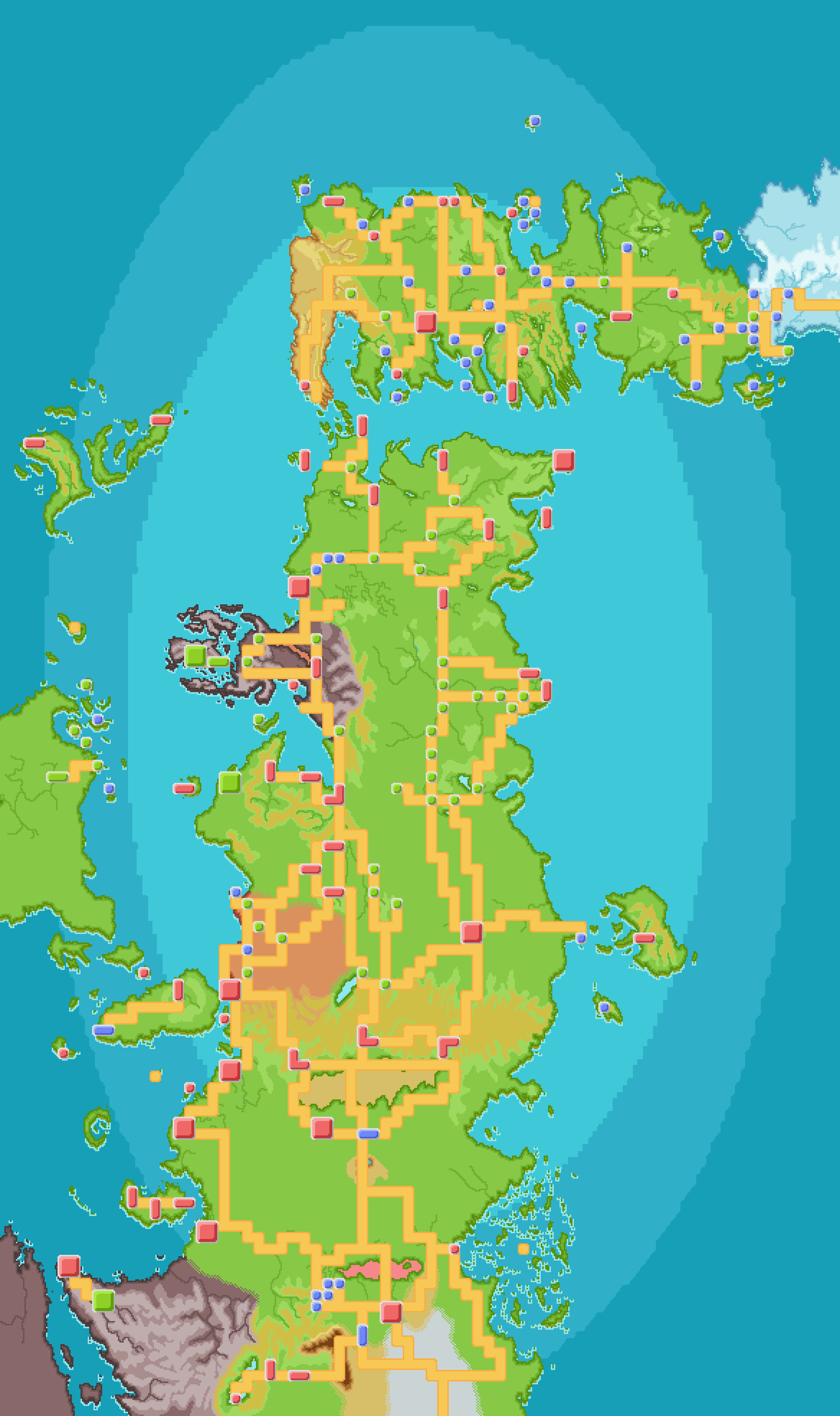 ArtStation - Pokémon Fire Red Full Map