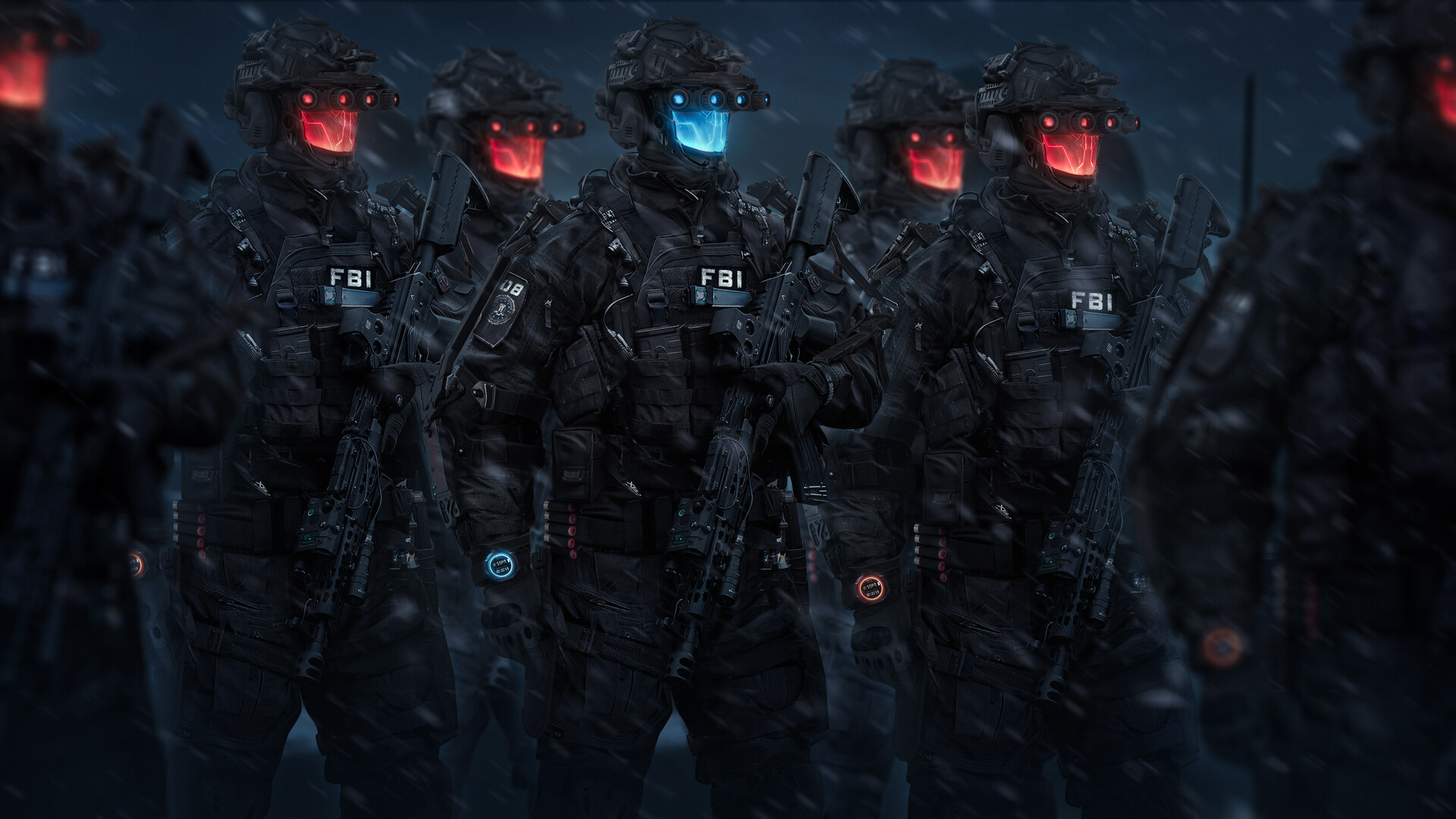 ArtStation Cyber Fbi Swat