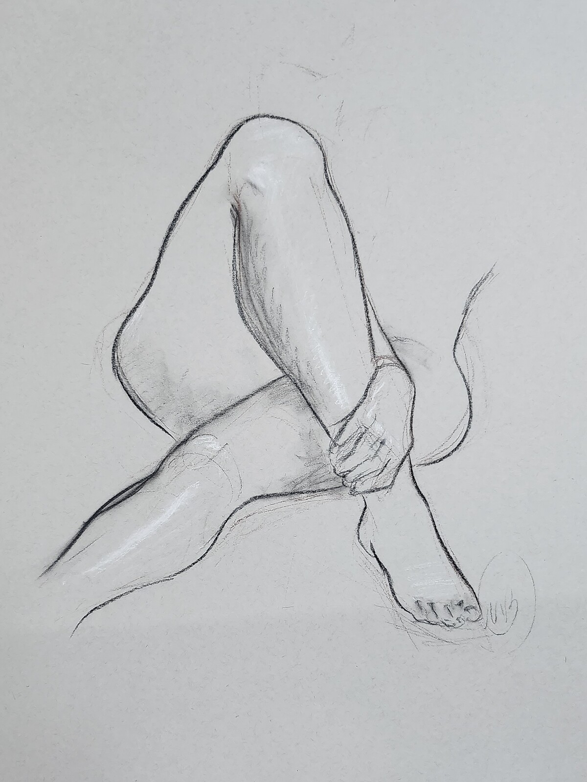 Legs in Charcoal