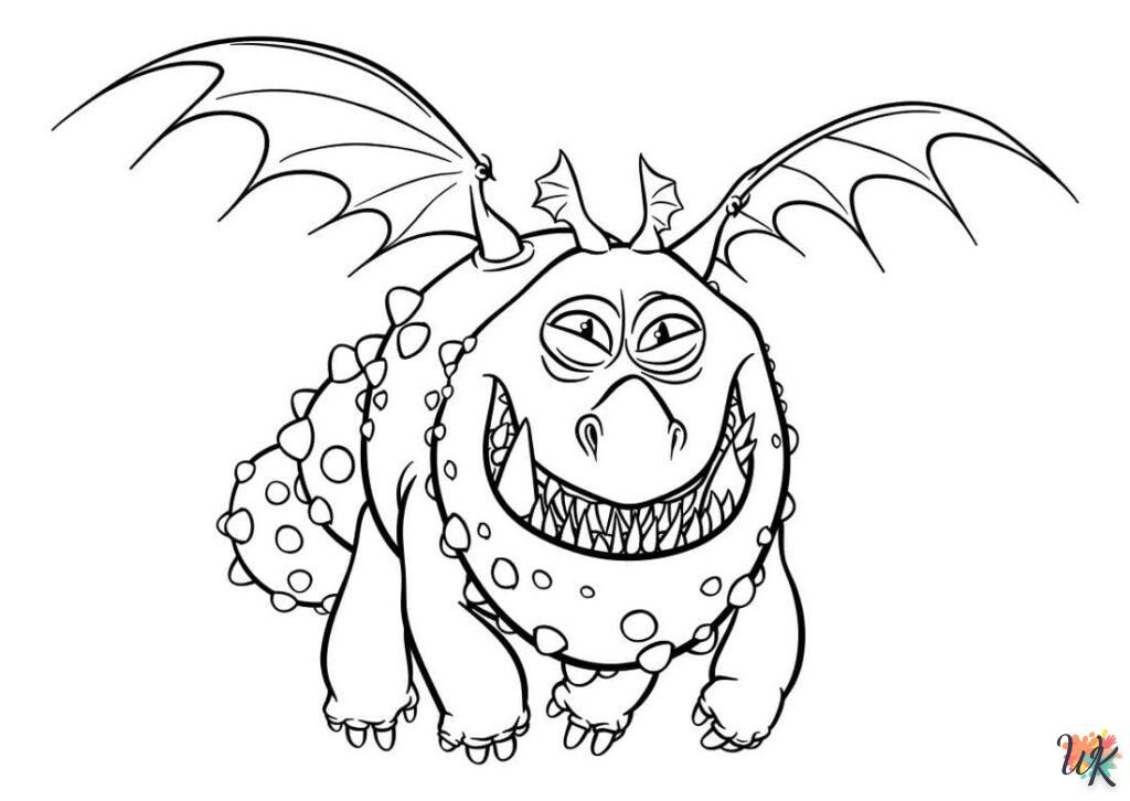 Как приручить дракона раскраска для детей распечатать ArtStation - Dibujos para Colorear Cómo entrenar a tu dragón