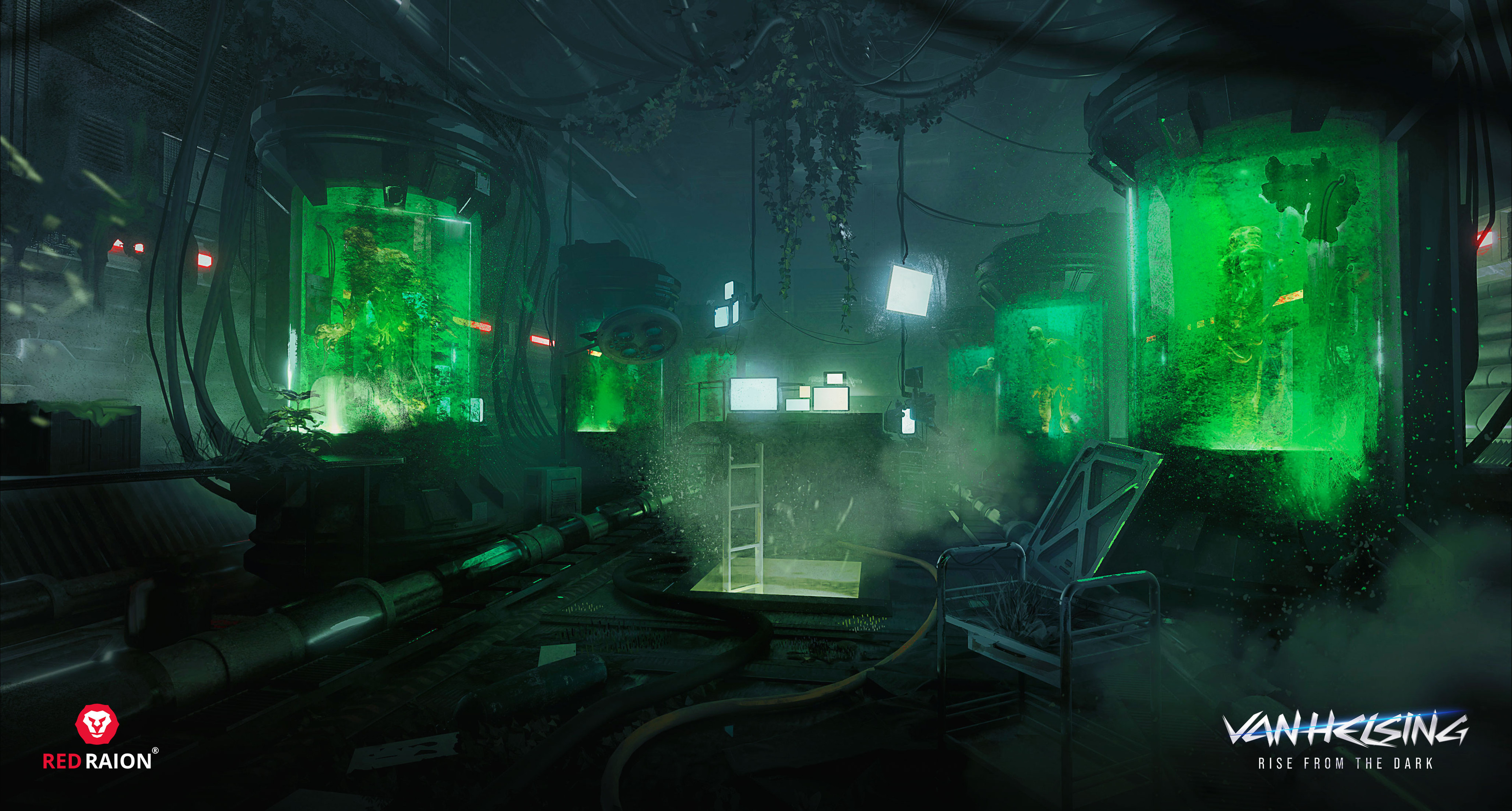The Hub, the Dracula laboratory. - Key Art