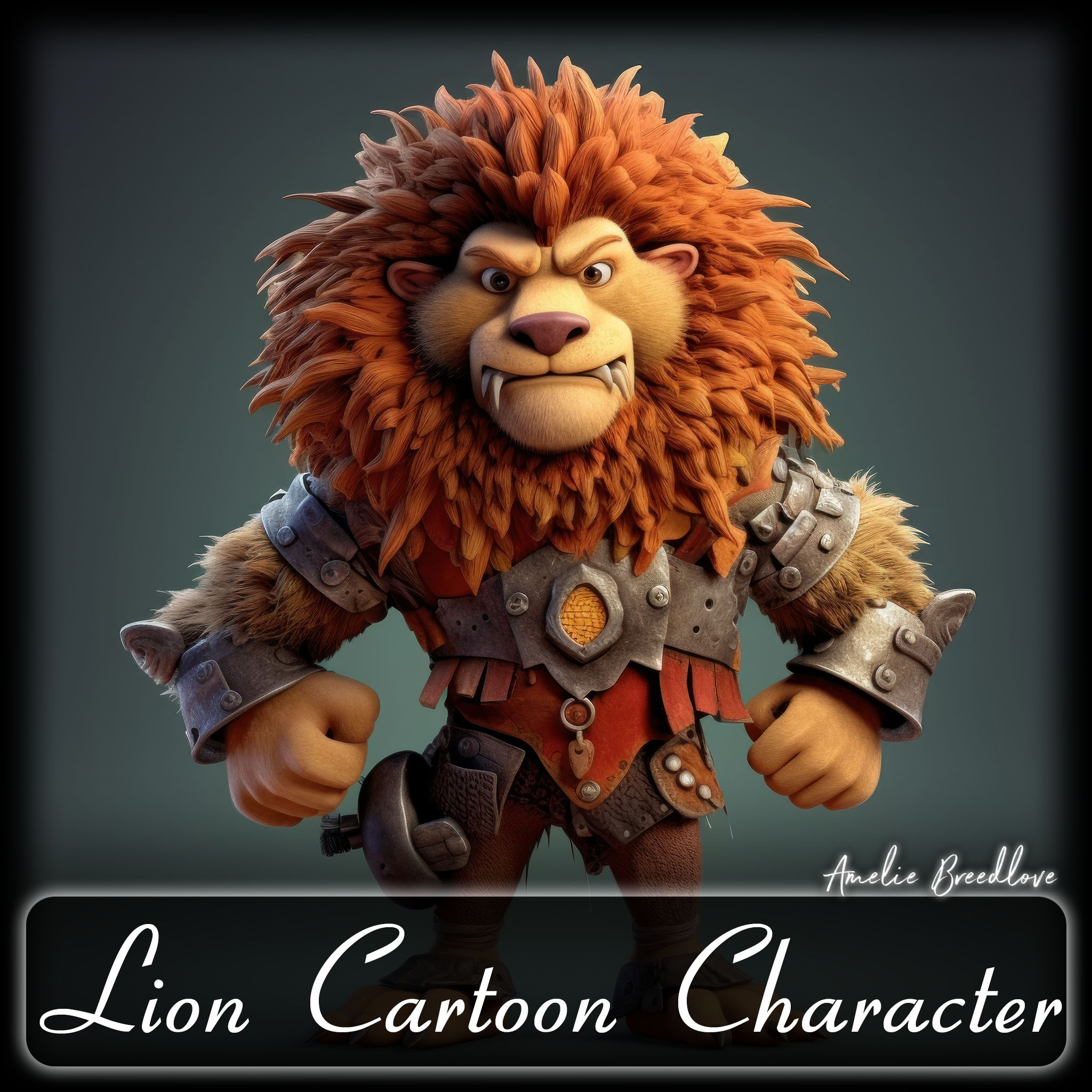 Character Anime Lion Toy Free 3d Model  Obj  Open3dModel