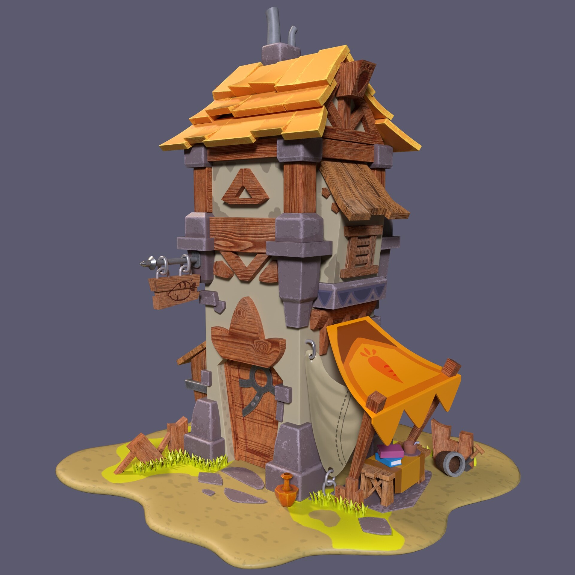 ArtStation - Stylized House