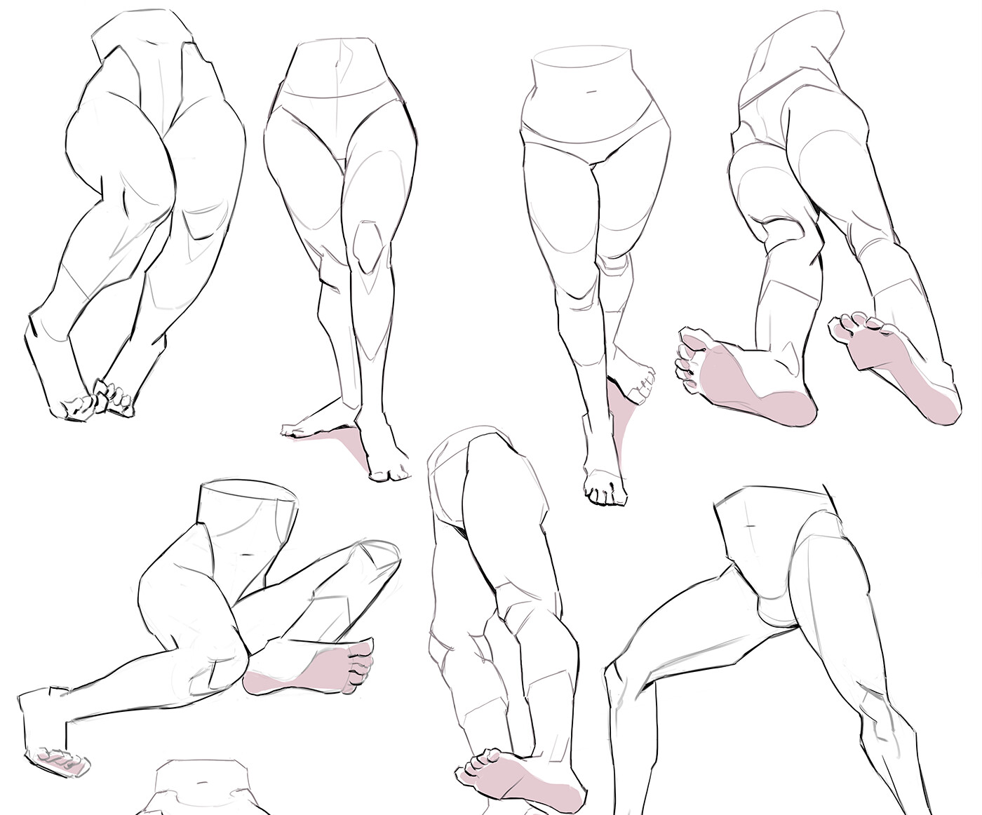 leg drawing reference