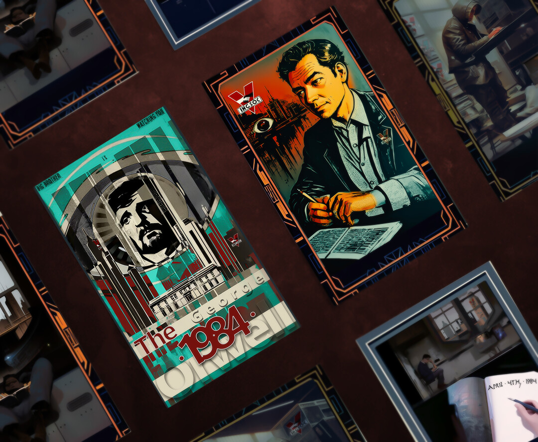 ArtStation 1984 card game by Orwell