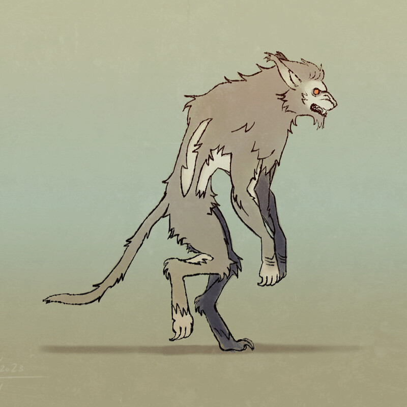 [OC] Werecat Walk/Run Cycles