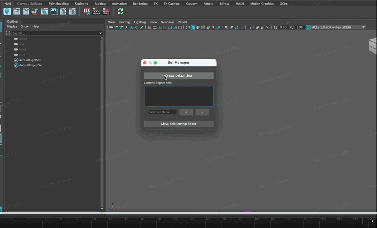The Set Manager tool allows artists to very quickly create &amp; organize sets that aligned with our naming standards and project file conventions to be able to use our other tooling more effectively.