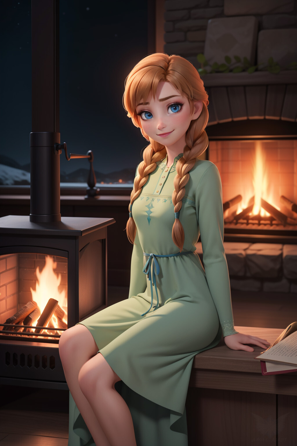 ArtStation Anna in a nightgown
