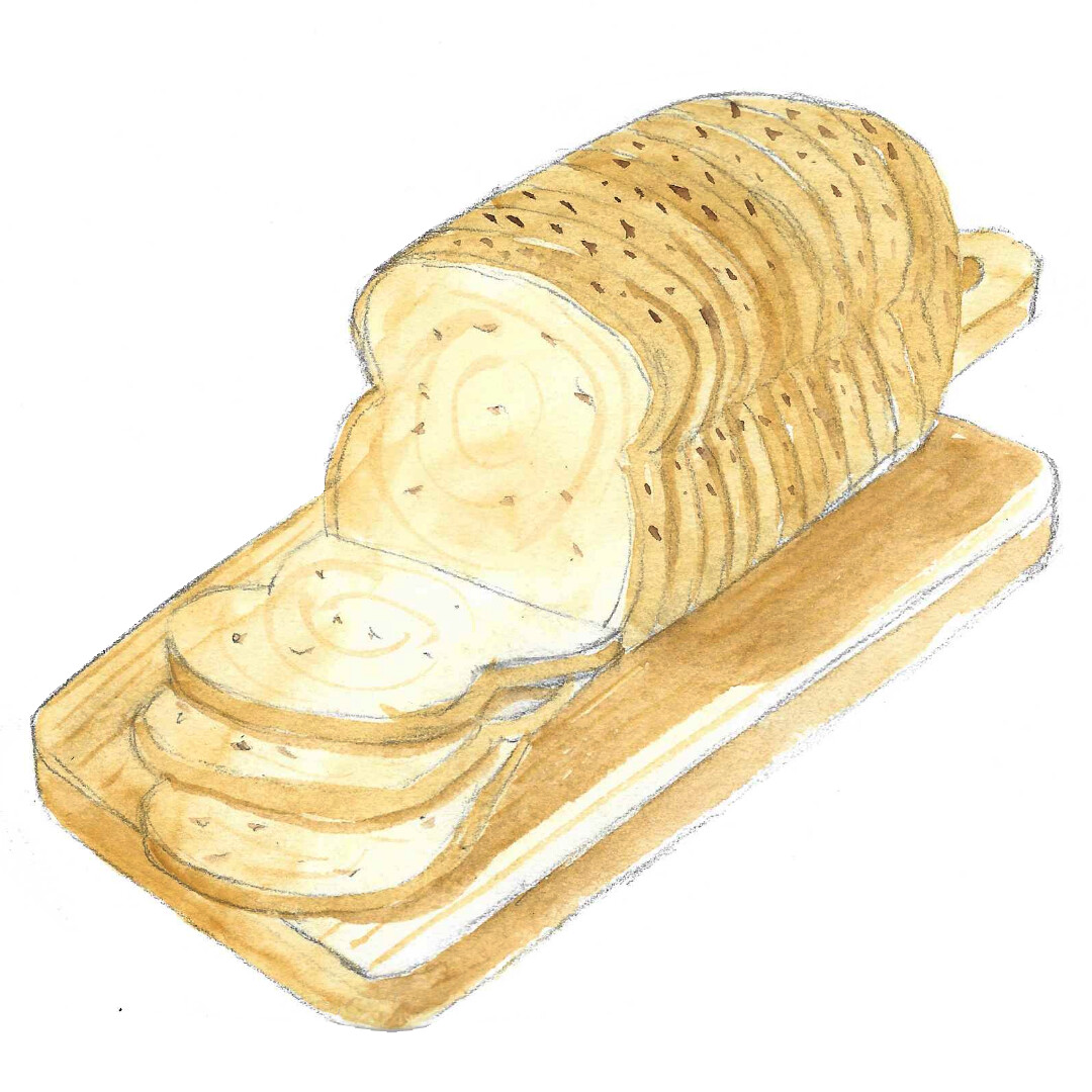 2 Slices Of Bread Clipart
