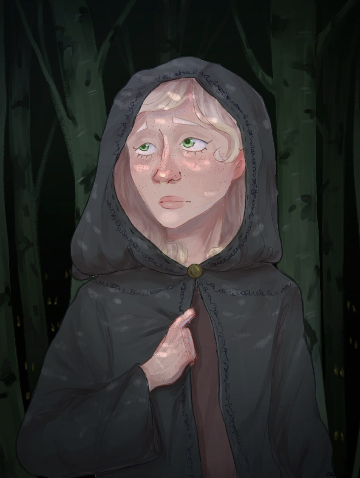 ArtStation The Girl In The Woods
