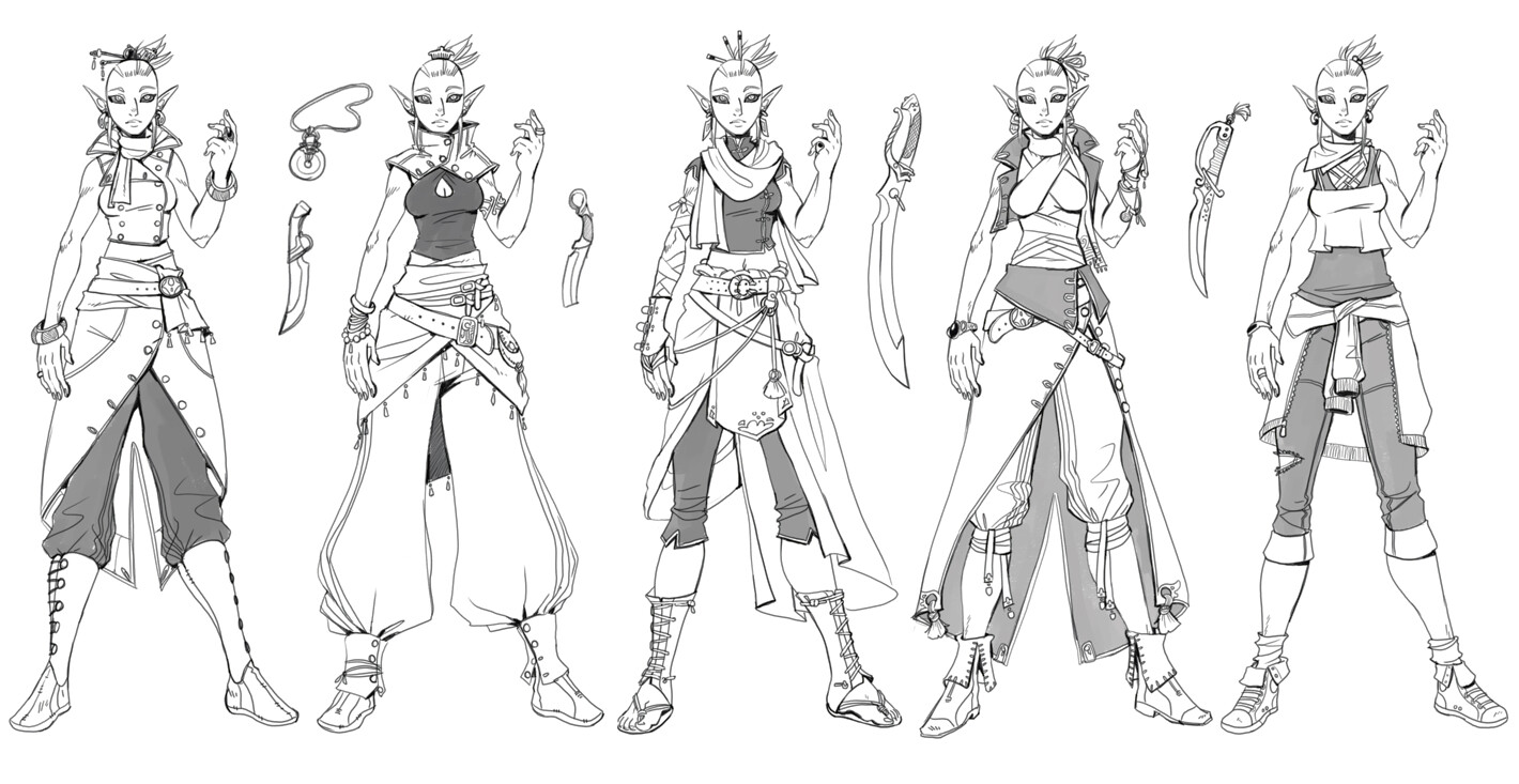 Iconic Dusk Elf concepts: the arcane treasure-hunter
