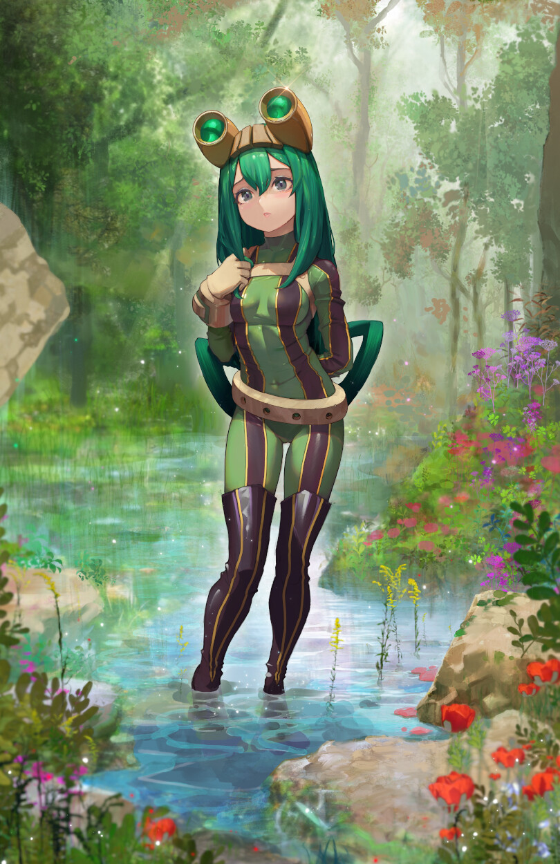 ArtStation - 蛙吹梅雨 asui tsuyu