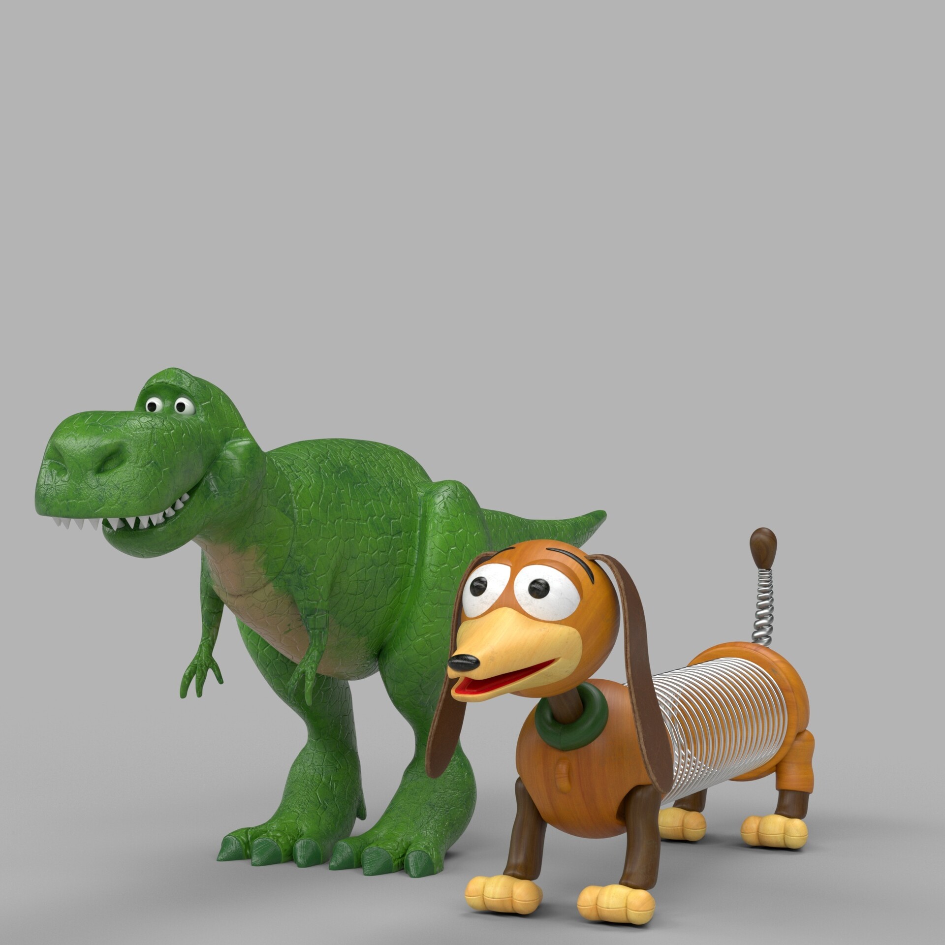 ArtStation Toy Story Slinky and Rex