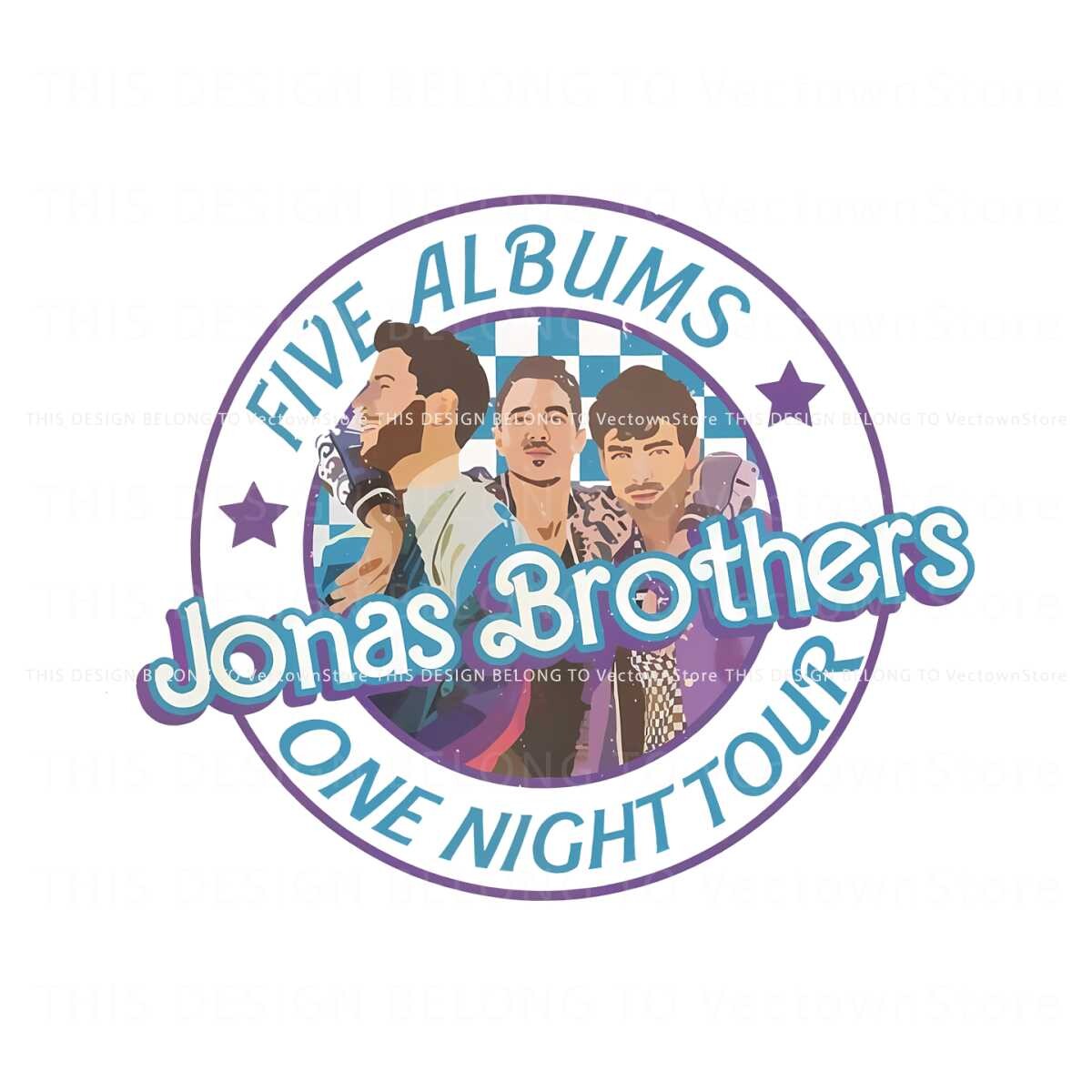 ArtStation - Five Albums One Night Tour Jonas Brothers PNG Download