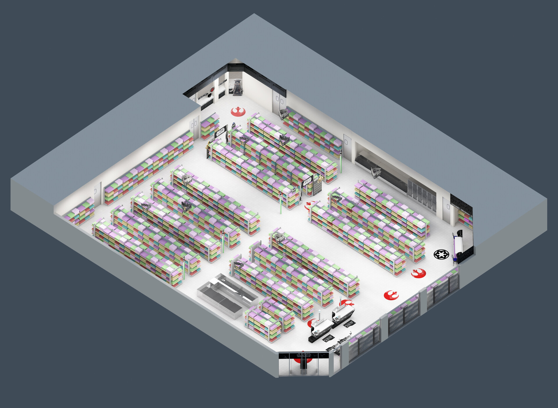 Michael Ordway Walgreens Star Wars store reset