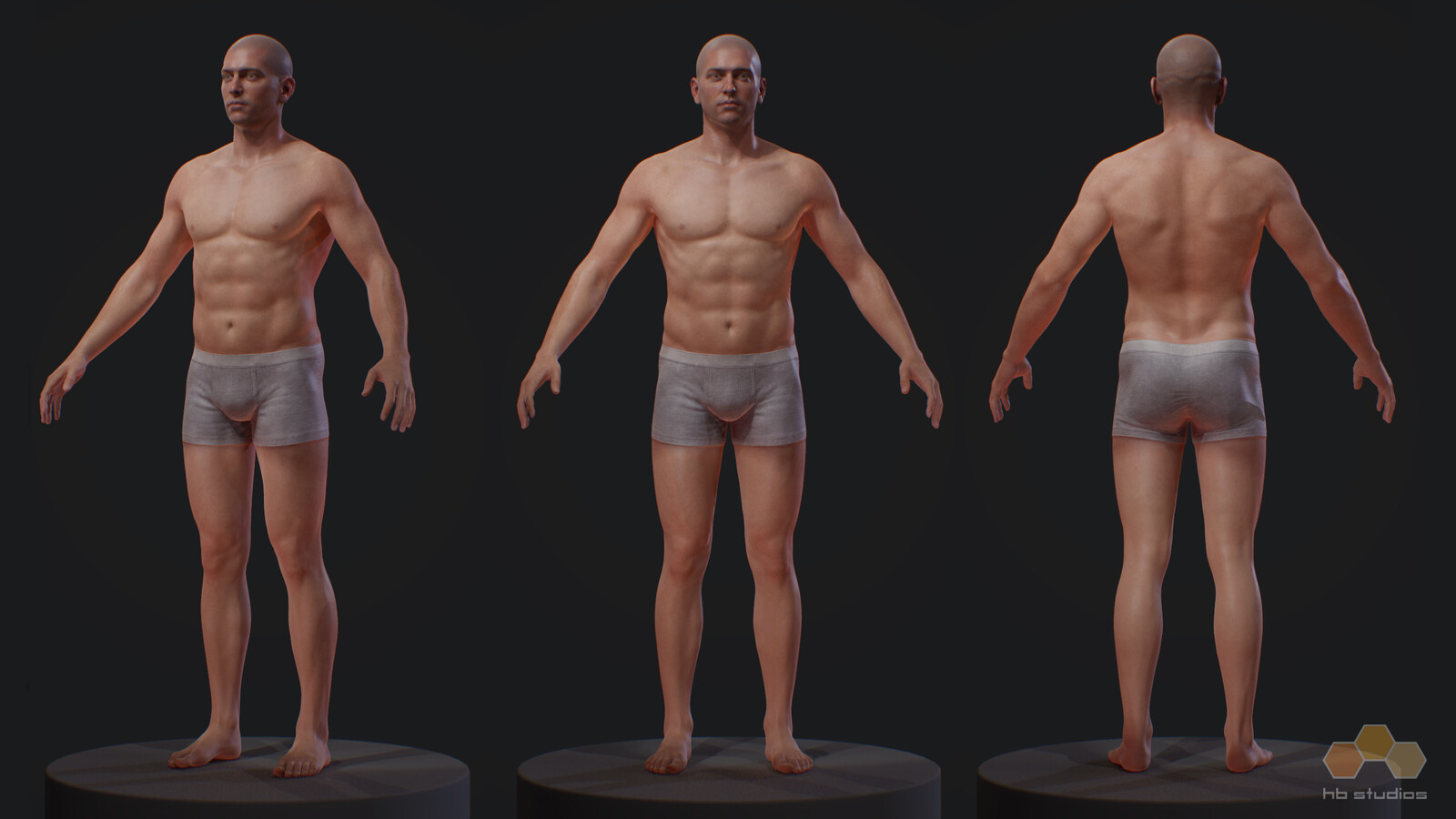 Develop generic male (no scan)