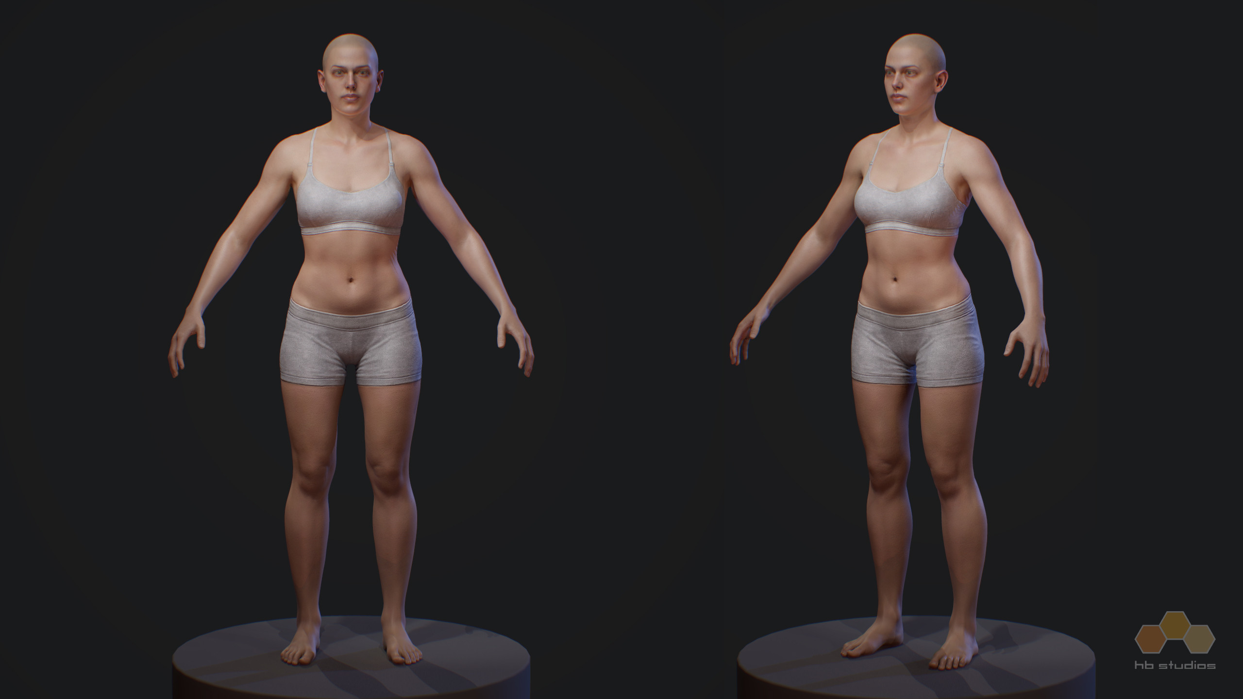 Develop generic female (no scan)