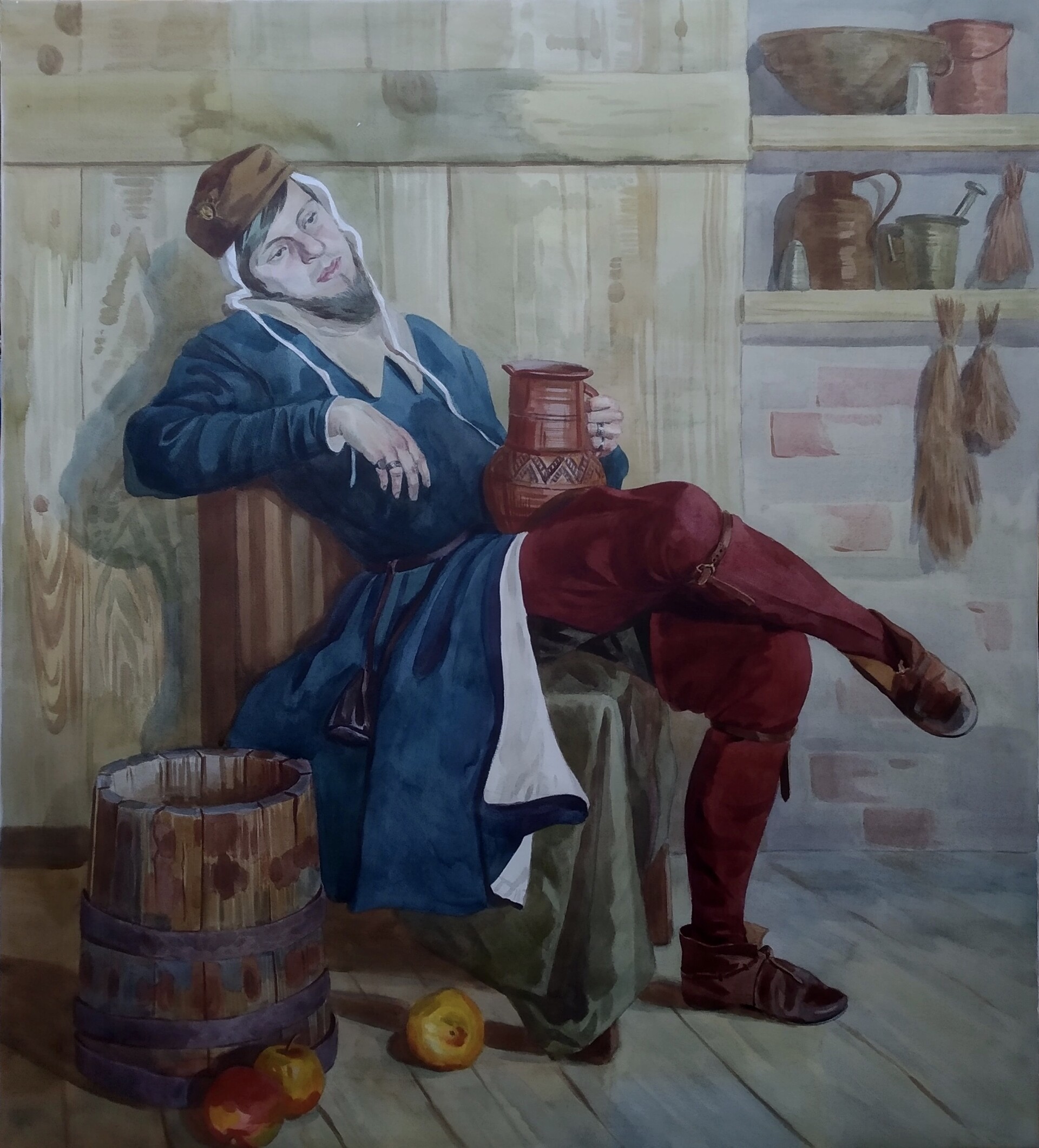 ArtStation Medieval drunkard