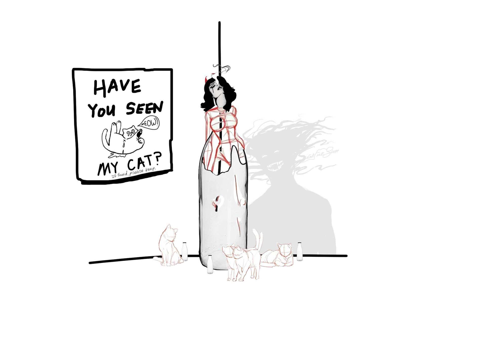 ArtStation Stray cats Missing Cat Edition artstation-stray-cats-missing-cat-edition