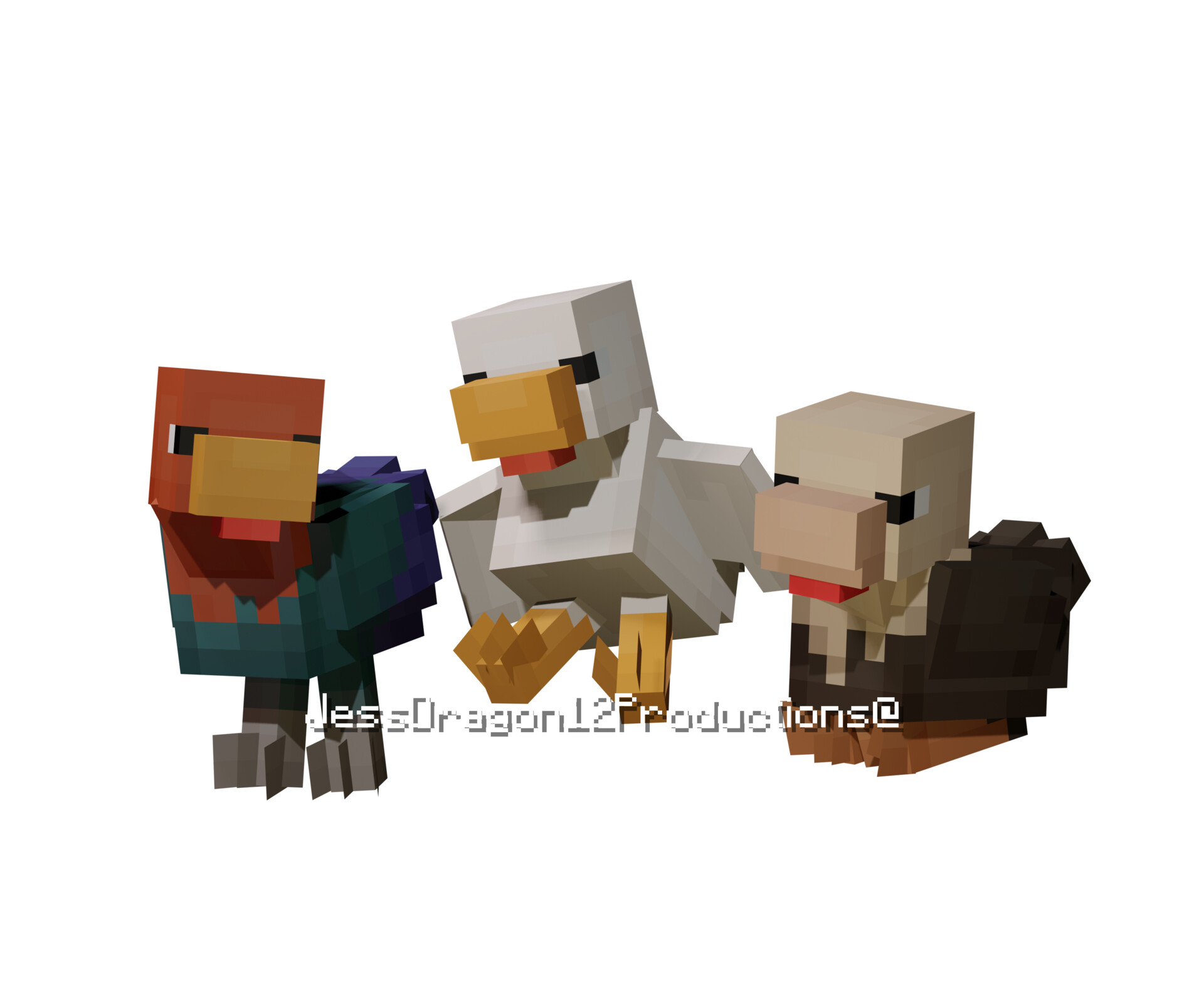 bronzed chicken (minecraft earth) Minecraft Mob Skin