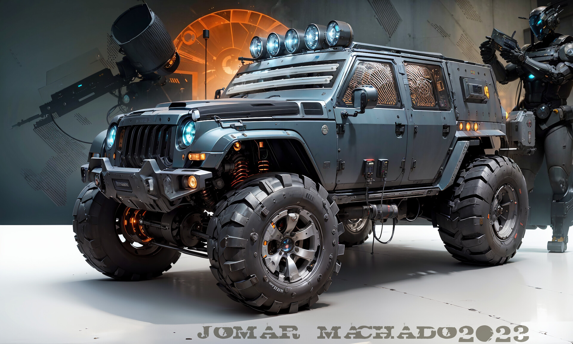 ArtStation - Warrior Jeep