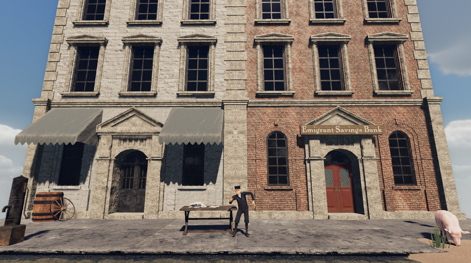 Life in Five Points - screencap from interactive 3D Ancestory