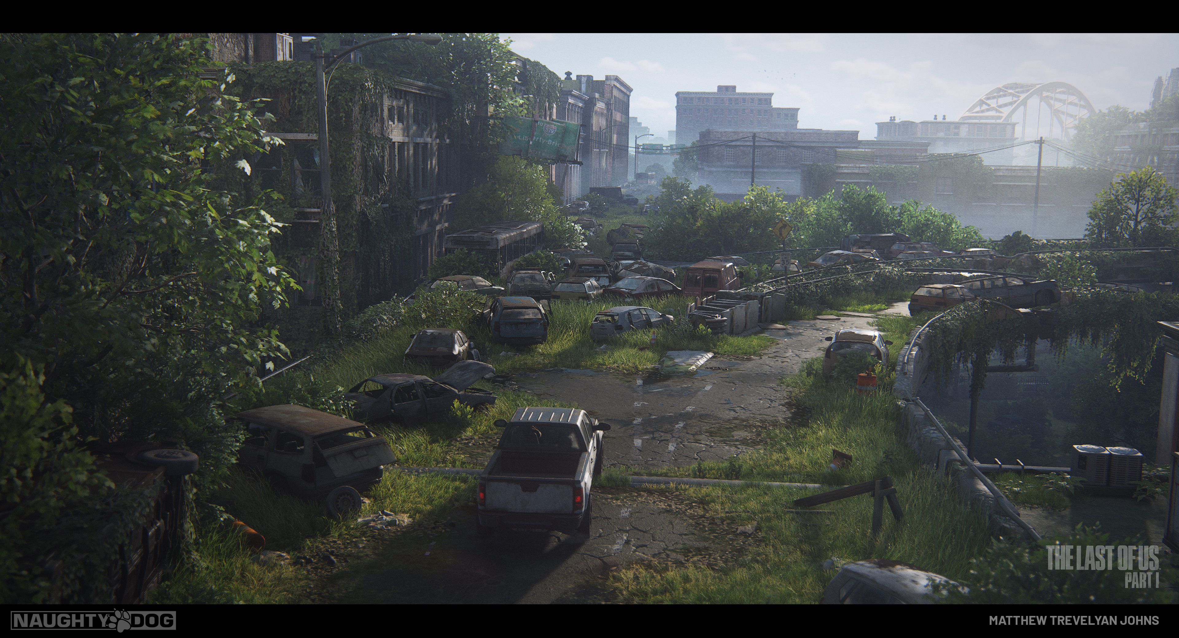 I'd previously worked on all of the surrounding vehicles seen here for TLOU: Part II. It was fun to revisit the scene though, this time with a focus on the hero vehicle and many different camera angles