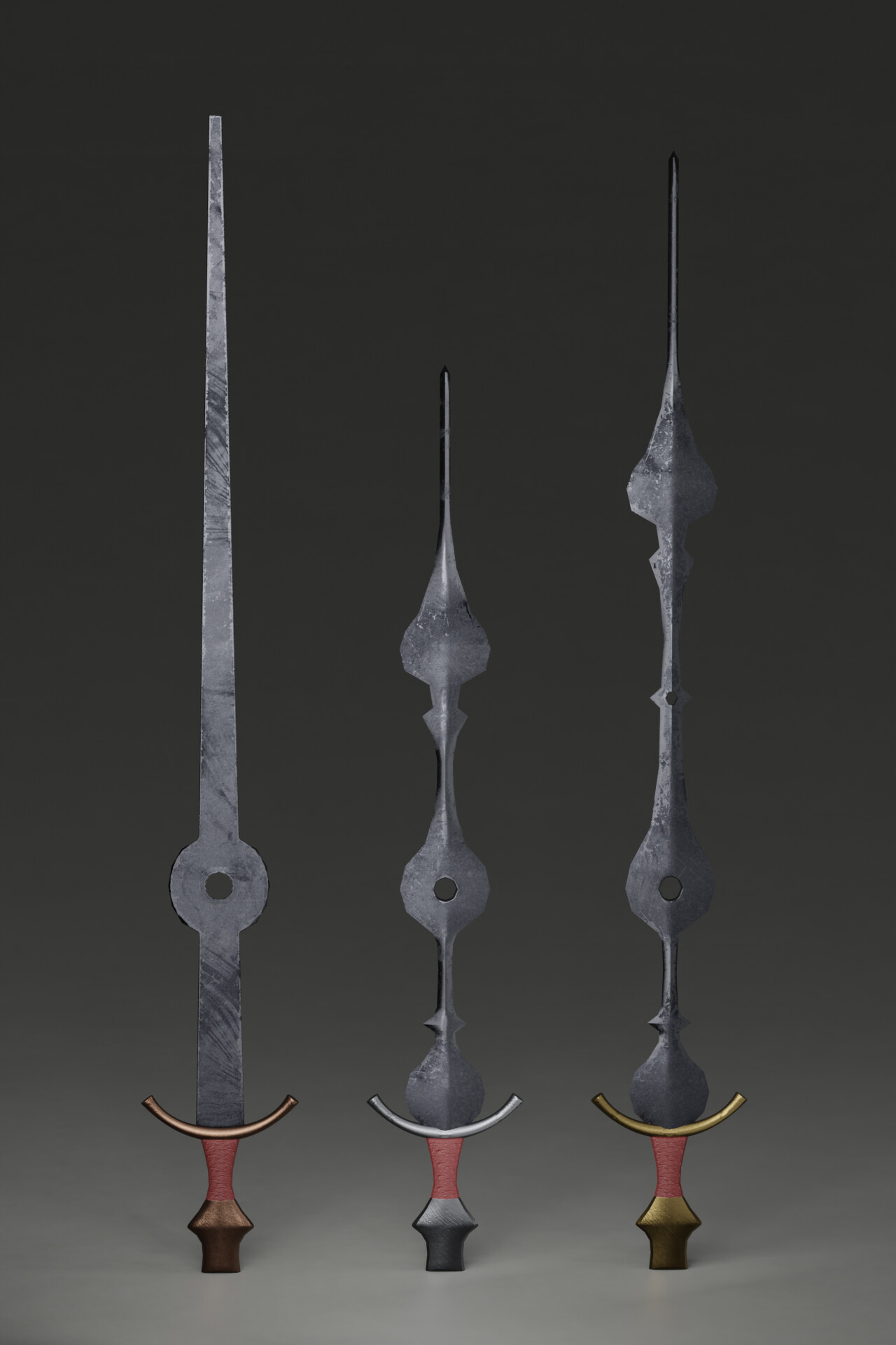 ArtStation Clock Hands Swords