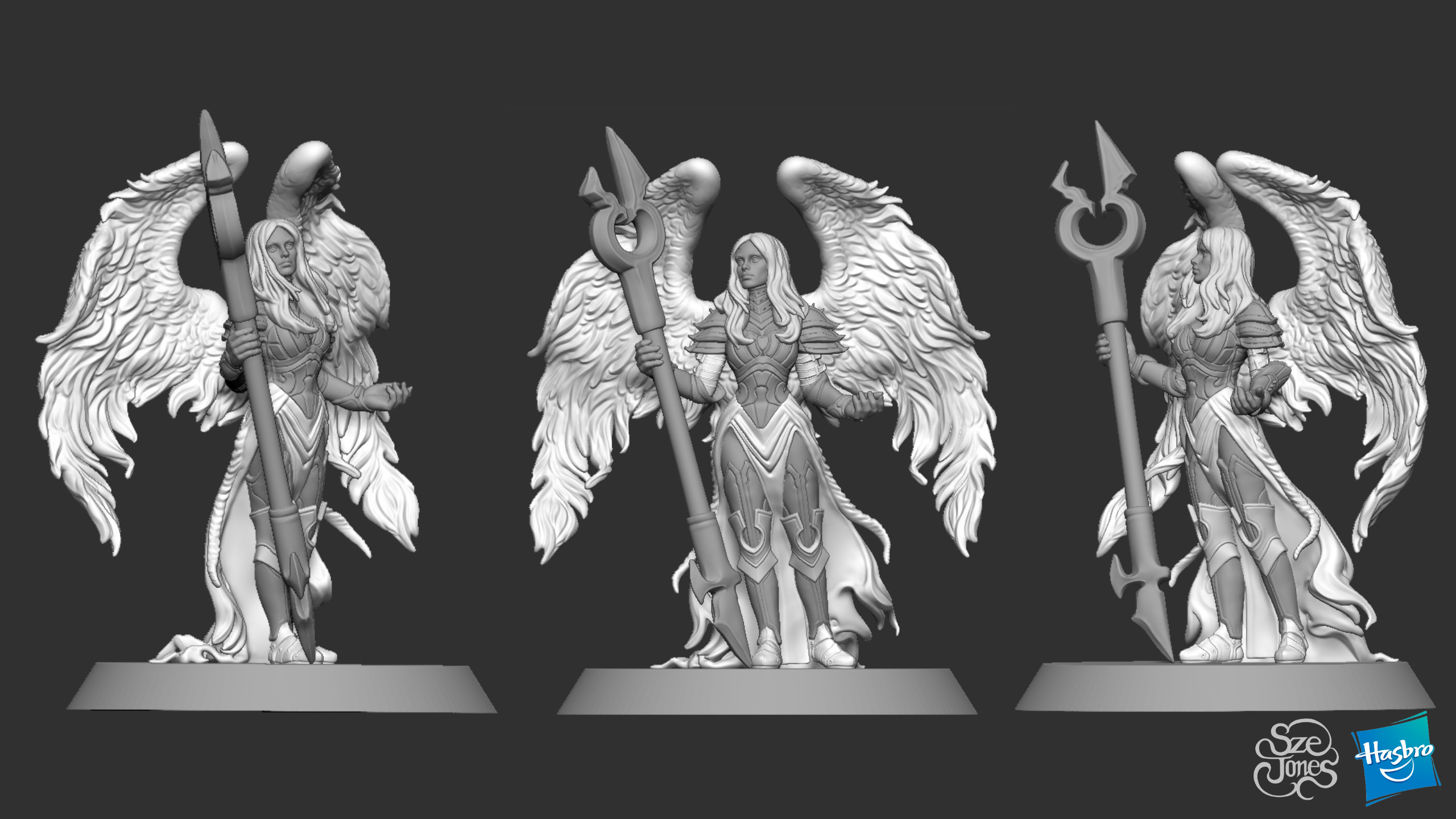 Magic the Gathering: Avacyn Miniature Sculpture - ZBrush Sculpt