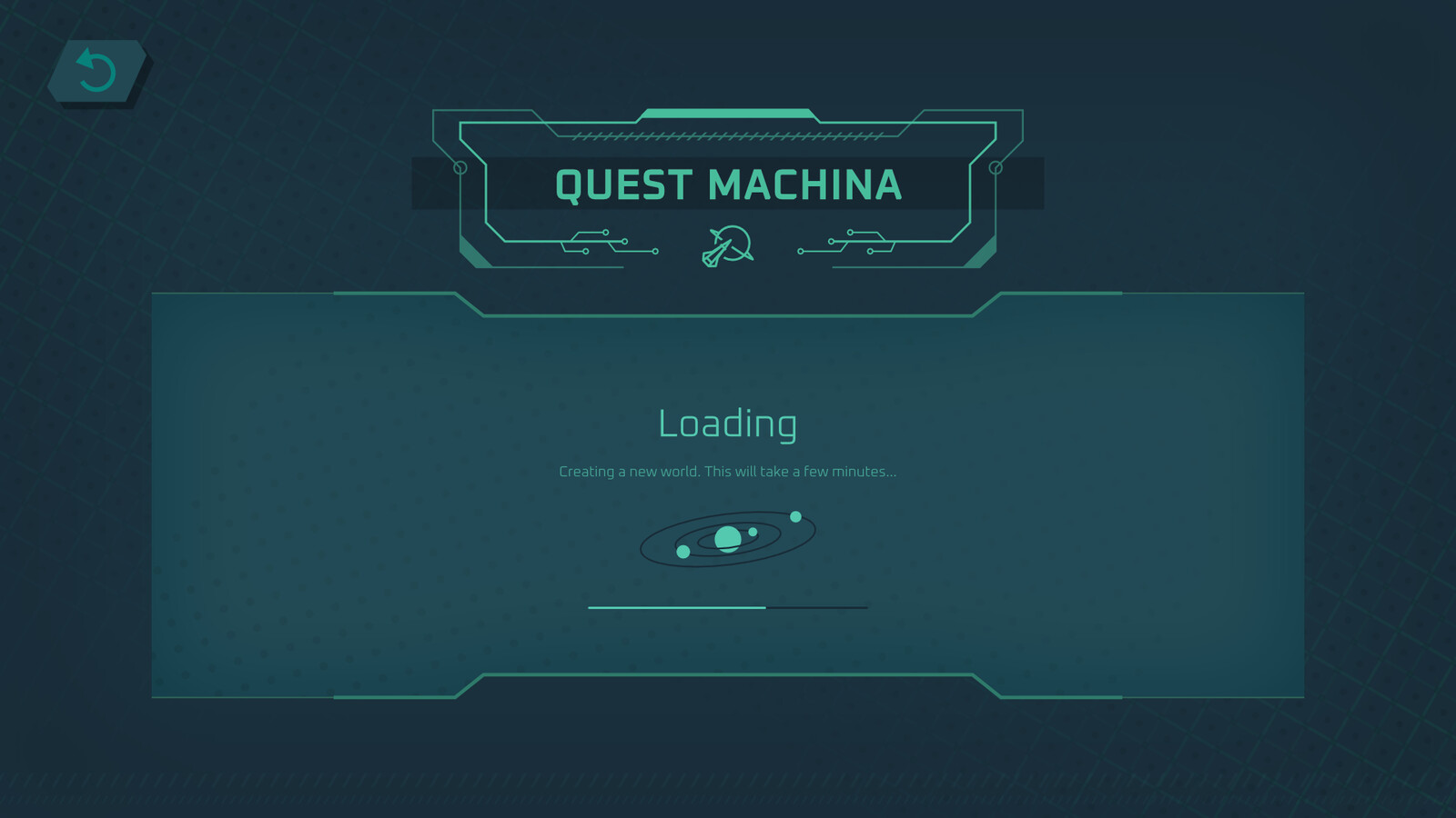 The loading screen.